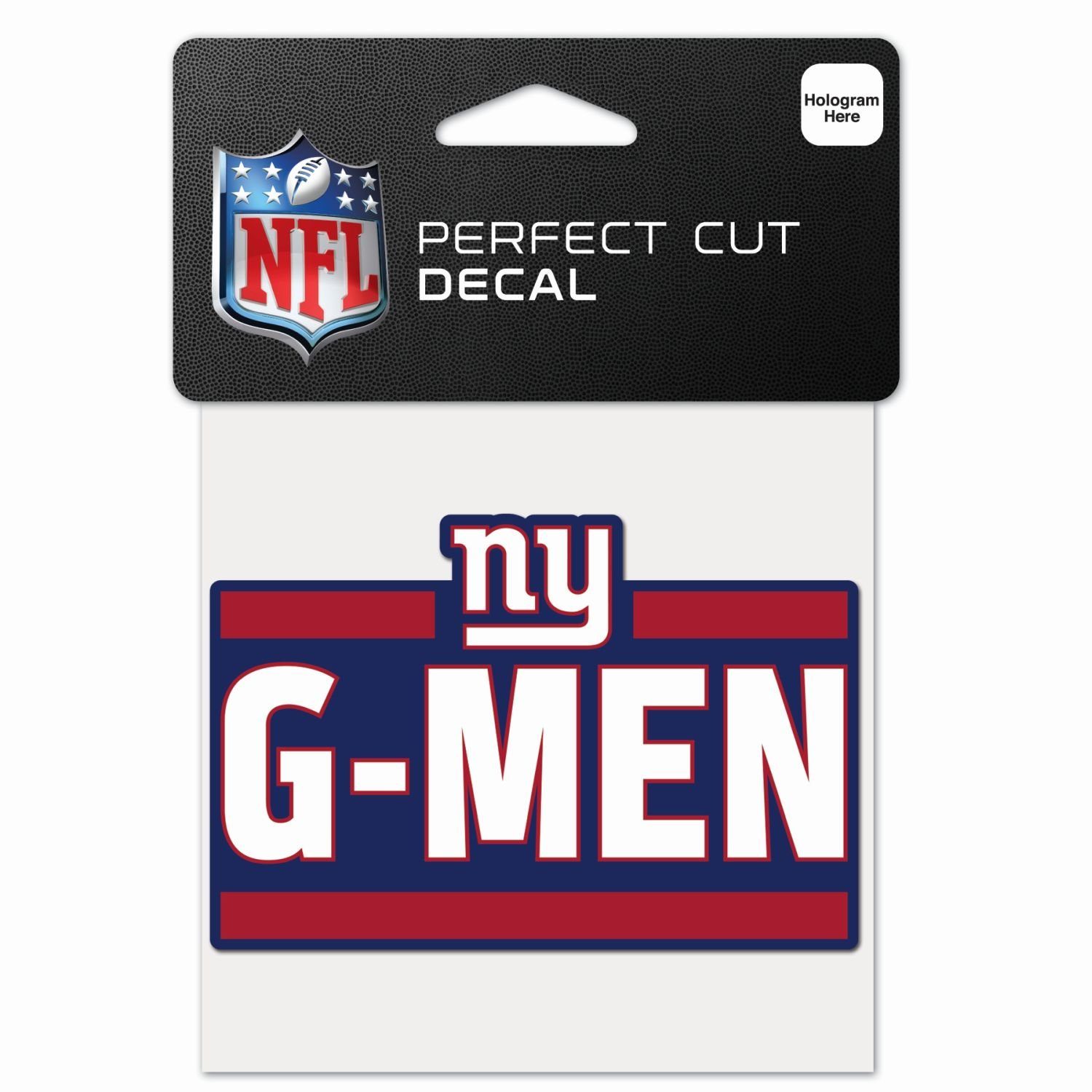 WinCraft Wanddekoobjekt Perfect Cut 10x10cm Aufkleber NFL Teams Slogan New York Giants | Wandobjekte
