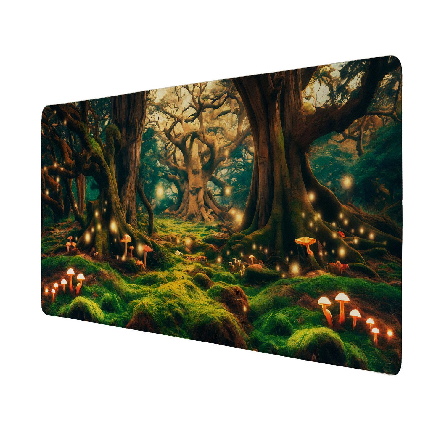 speecheese Schreibtischunterlage Verzauberter Mystischer Wald Schreibtischunterlage 69x31cm XXL für
