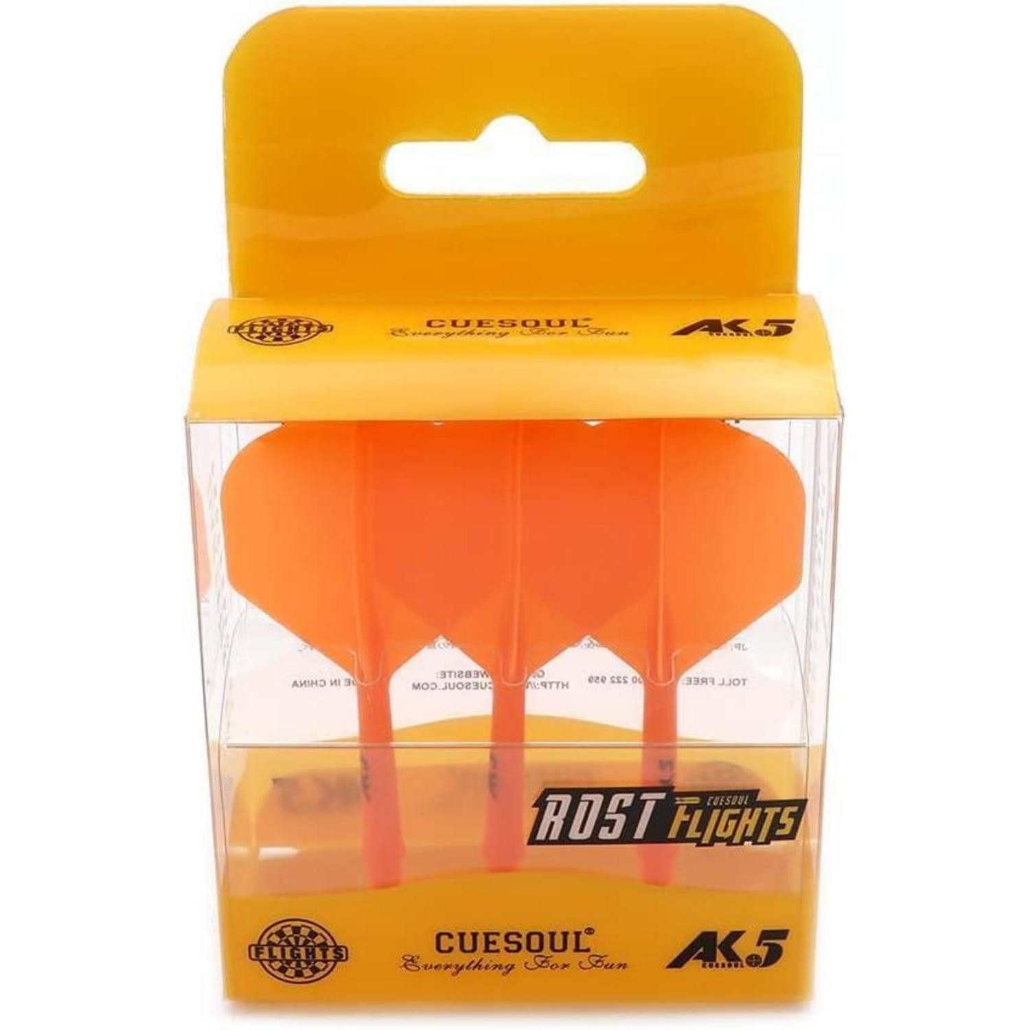 LuxusKollektion Pfeilschaft Dartschäfte Dart Flights integrierte Standard-Orange-M CSAK-510XYS