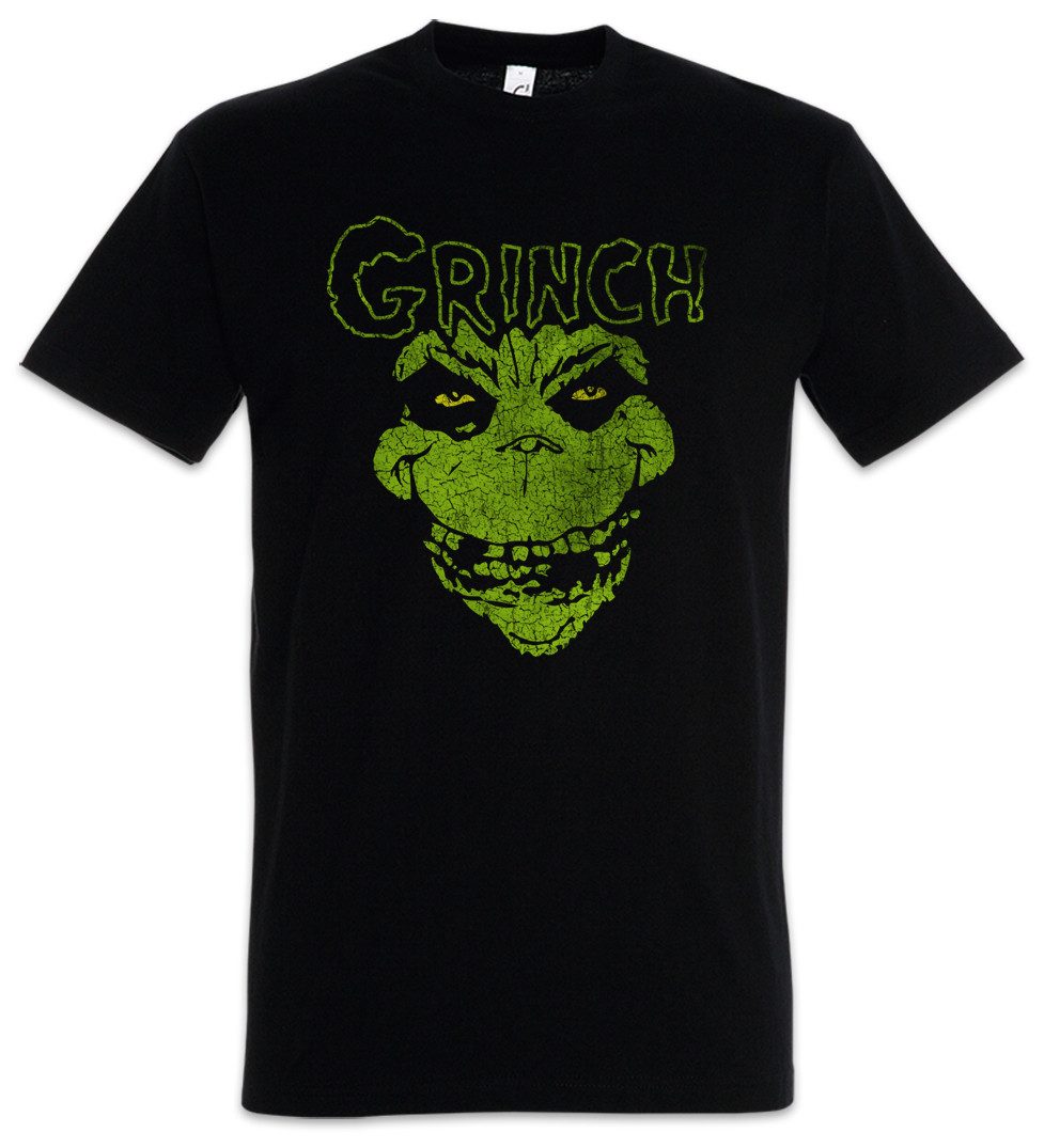 Urban Backwoods Print-Shirt Grinchfits Herren T-Shirt The Mis Curtis Fit Fits Fett Misfits Fun (1-tlg) Head Grinch Simon Donovan