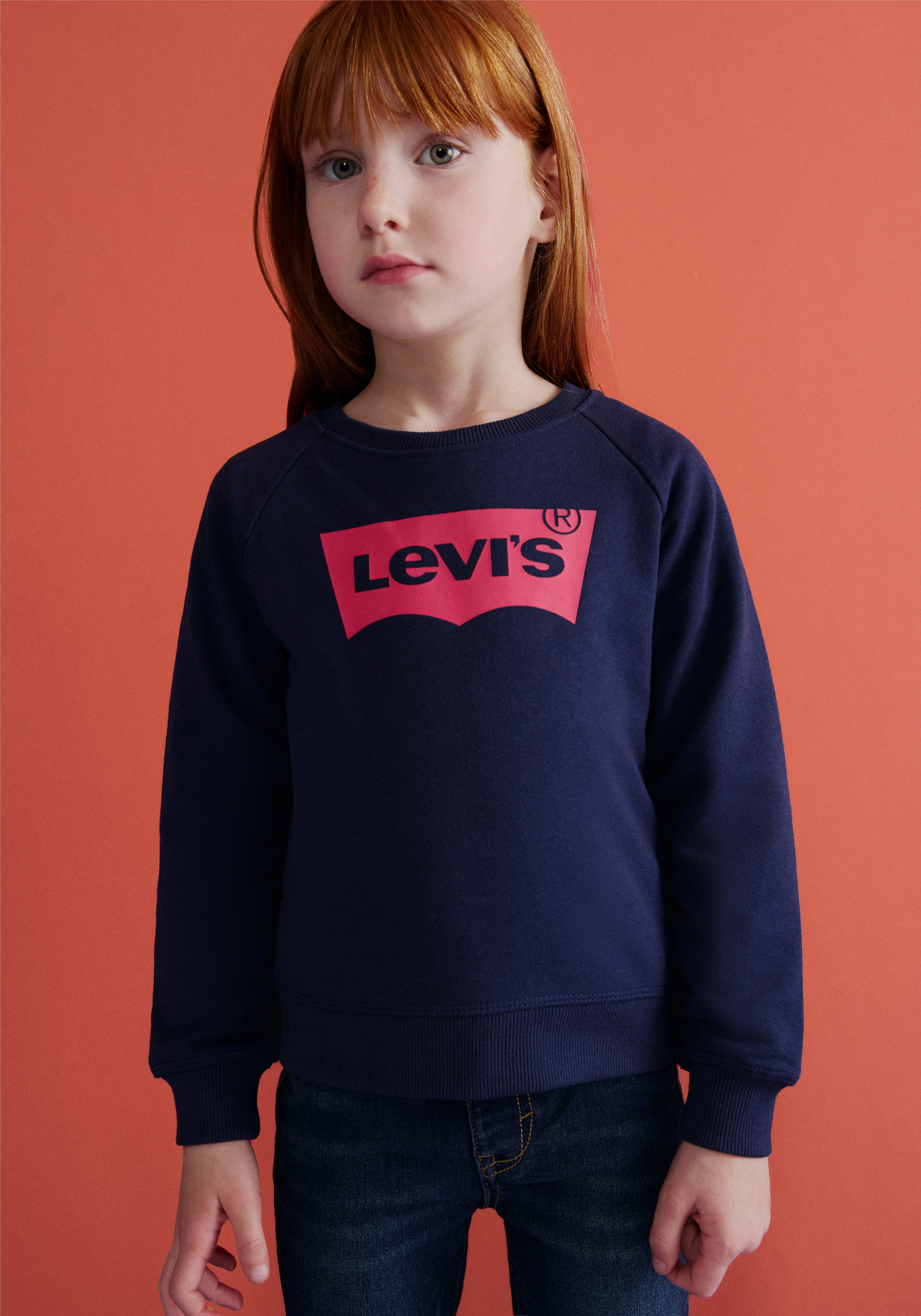 Levi's® Kids Sweatshirt BATWING CREWNECK SWEATSHIRT for GIRLS