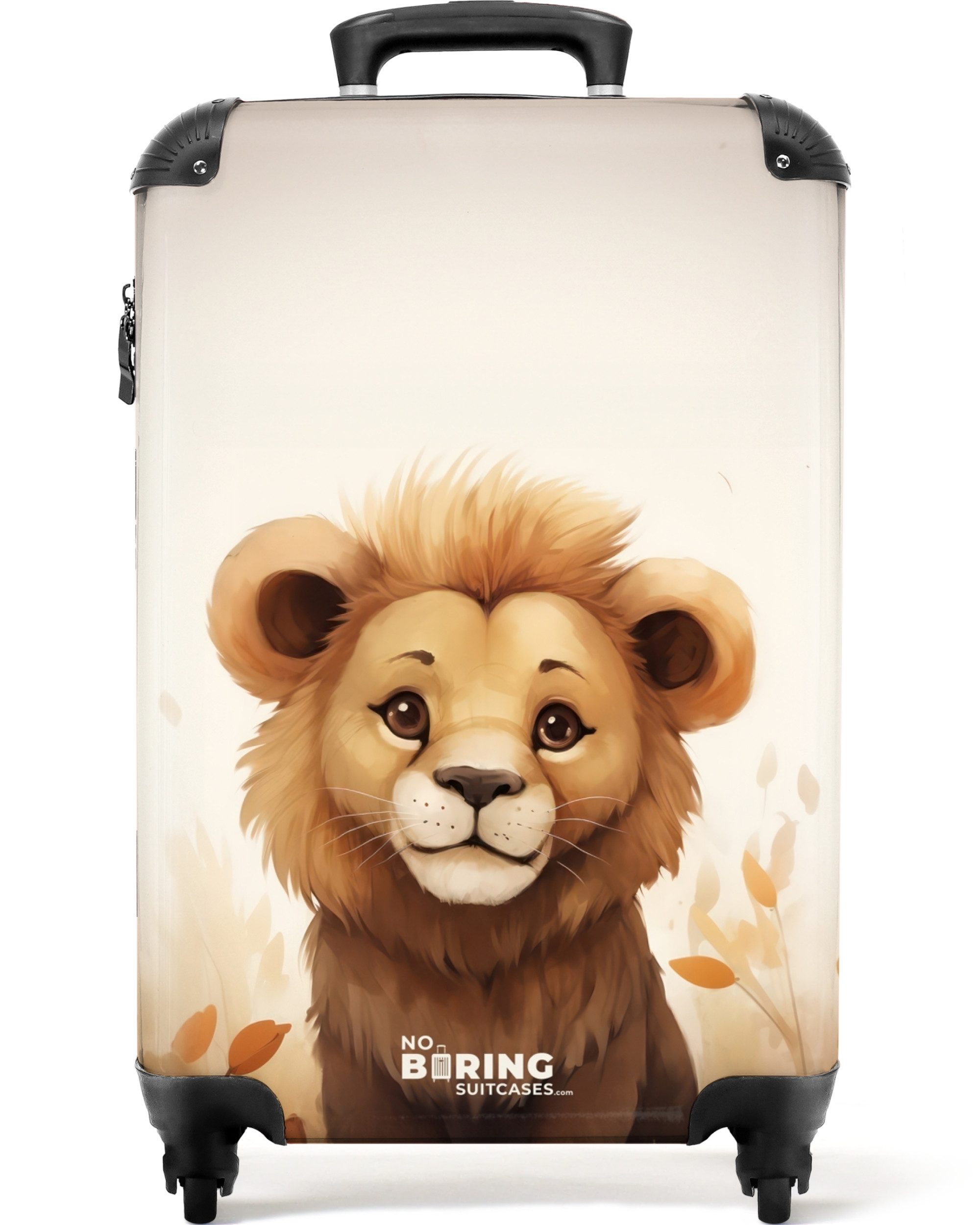 Kinderkoffer Löwe - Tiere - Kinder - Braun - Mädchen 55x35x20cm