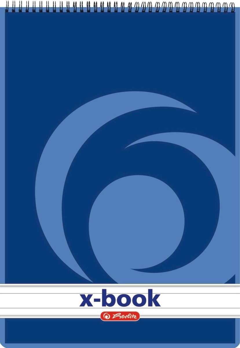 Herlitz Notenblock Spiralnotizblock A5 liniert 50 Blatt