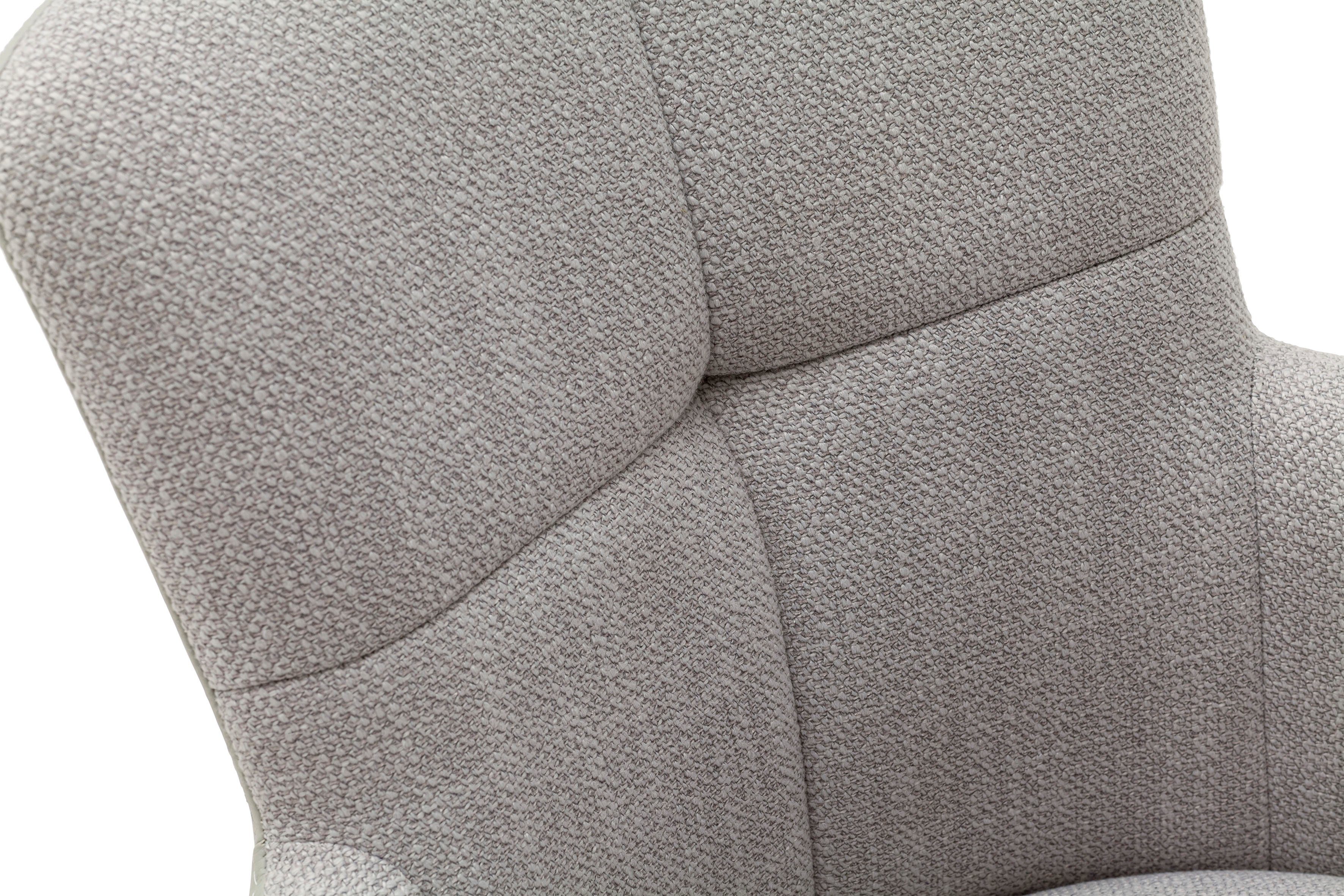 Esszimmerstuhl drehbar mit Stuhl | 2 Grau gebürstet Mecana | kg St), Materialmix, 120 2er MCA (Set, 360° Nivellierung, Set Grau furniture Edelstahl bis