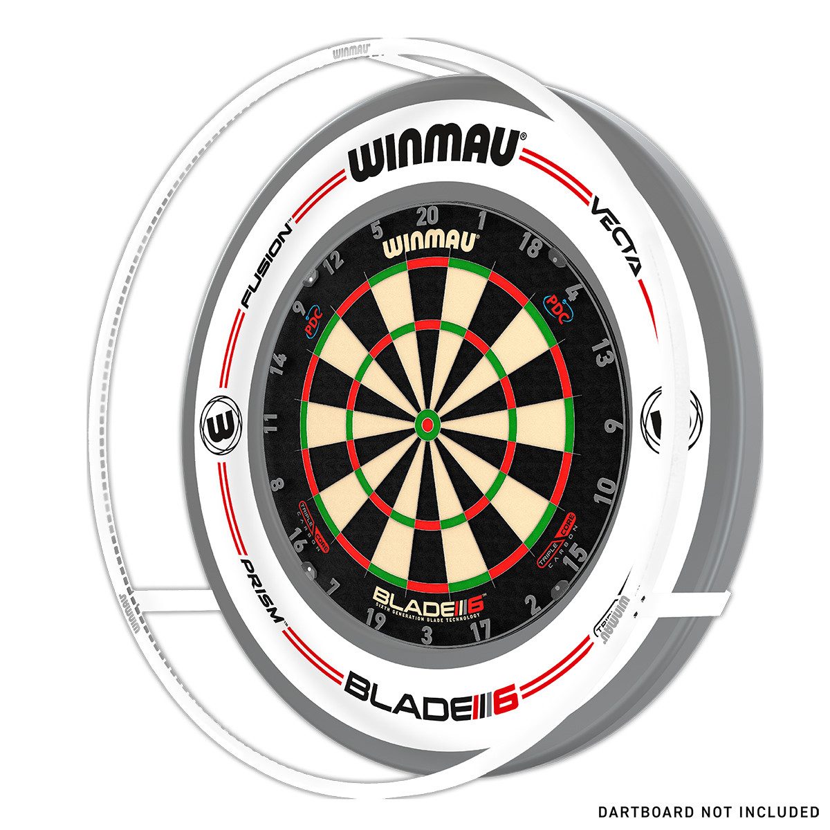 Winmau Dart-Wandschutz Plasma + Surround Bundle ICE 4306