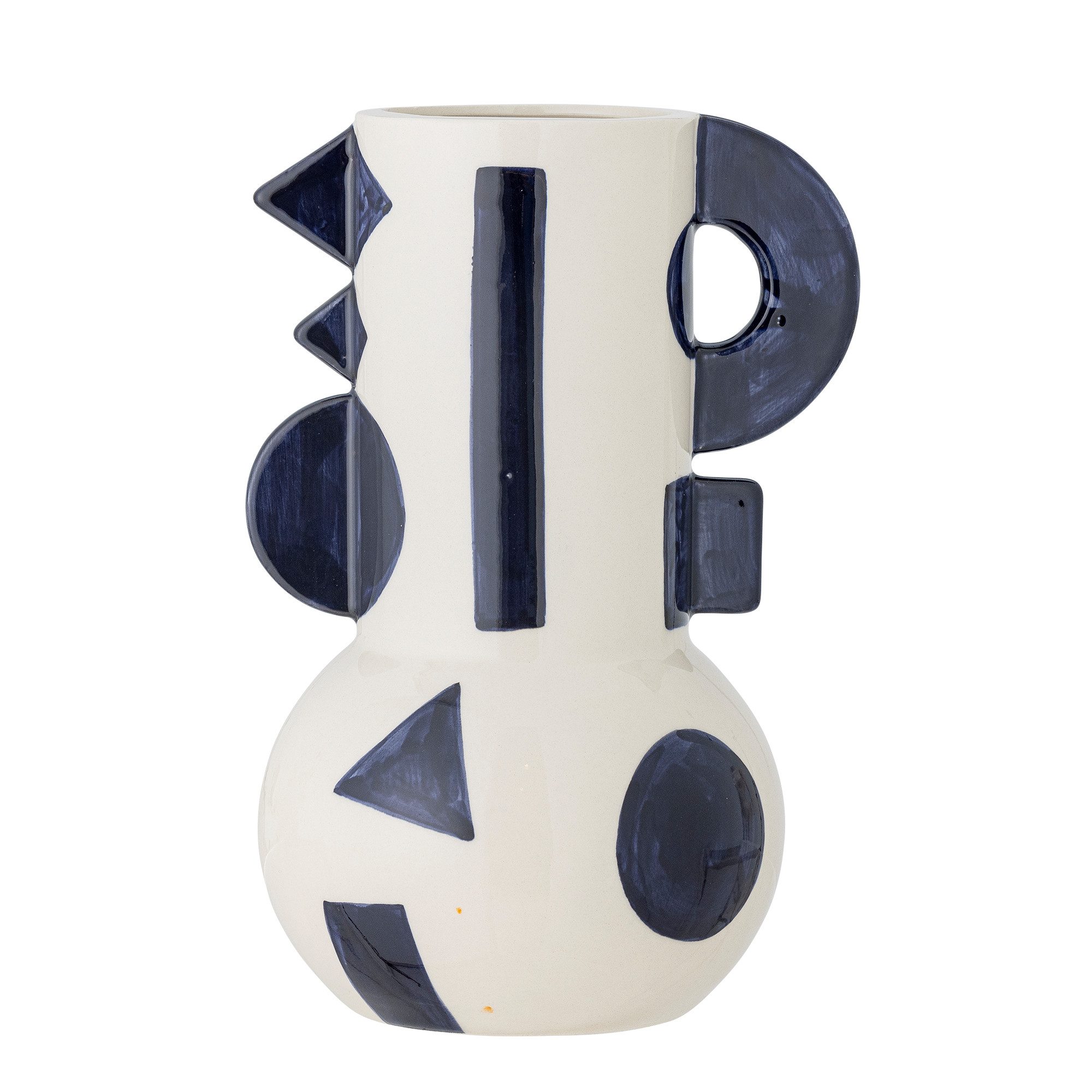 Dekovase Bloomingville Graphica Vase, Blau