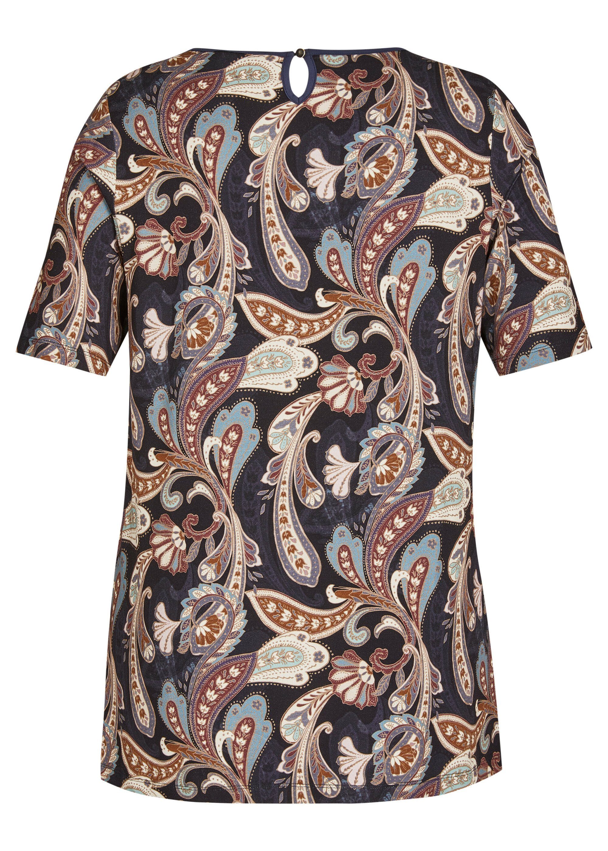 Print-Shirt Muster mit FRAPP Romantisches orientalischem T-Shirt