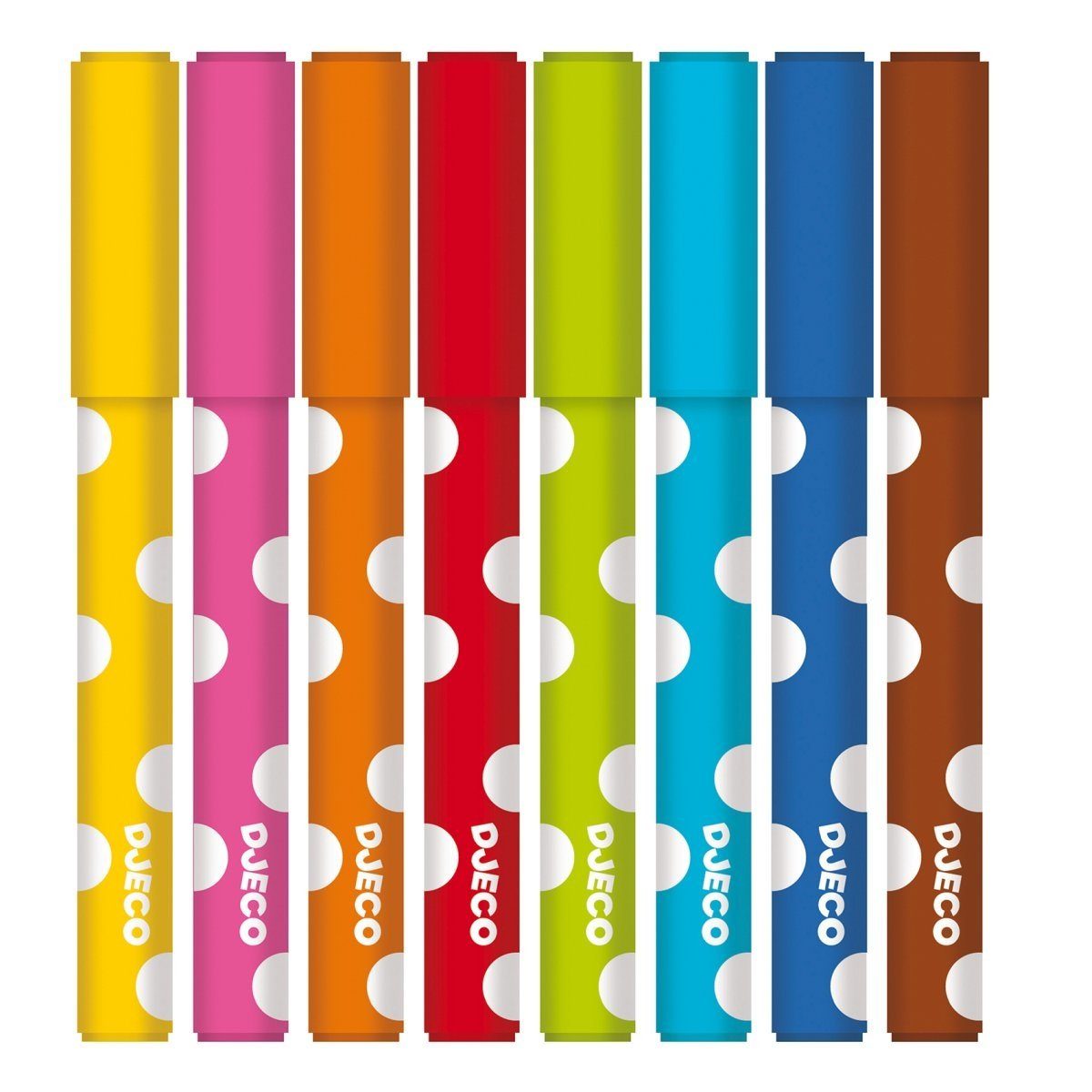 DJECO Filzstift 8 dicke Filzstifte ca. 13 cm lang Buntstifte