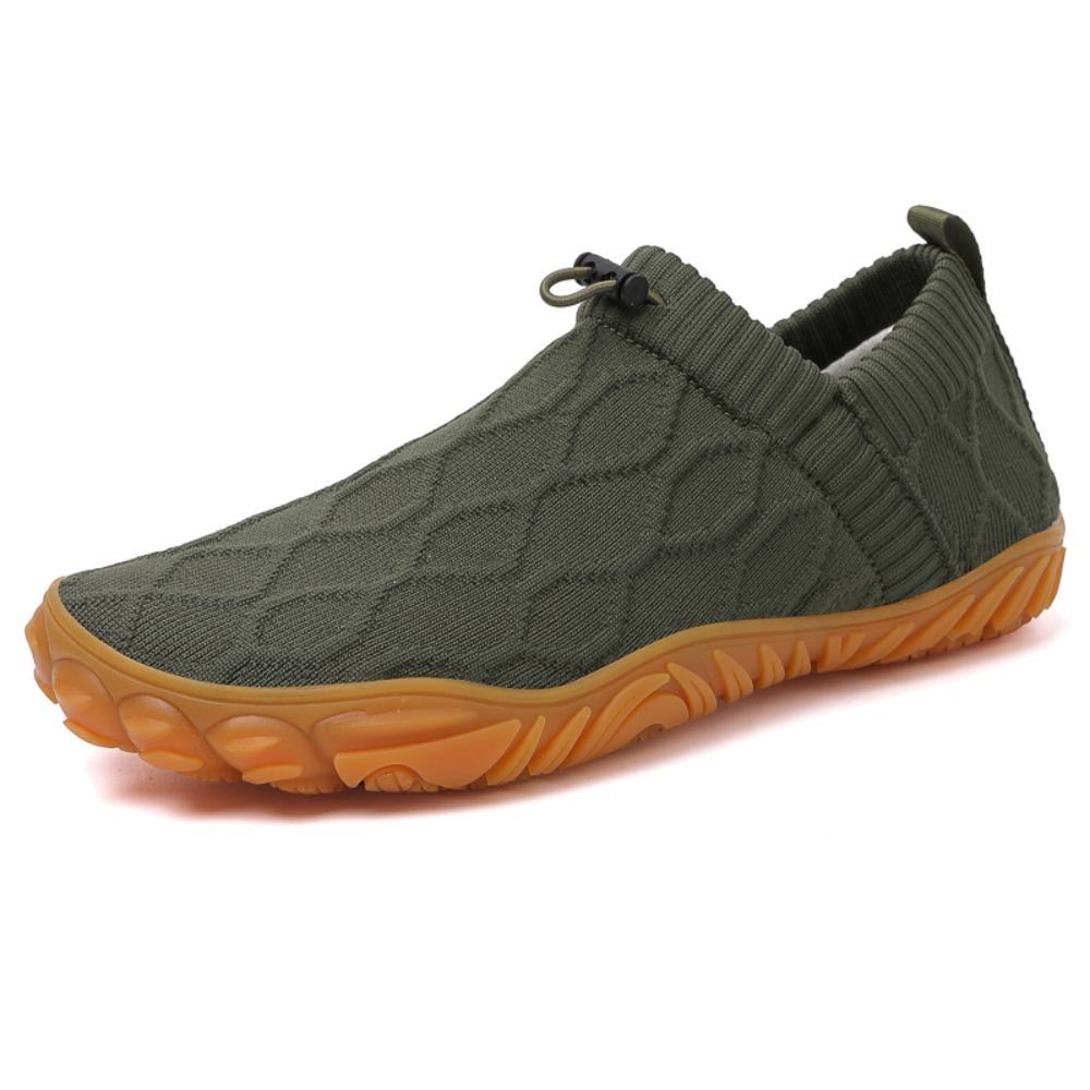 HUSKSWARE Barfußschuh (Trailrunning-Schuhe, Minimalistische Barfuß Sneaker Mit Zero-Drop Sohle) Atmungsaktiv und rutschfest Grün