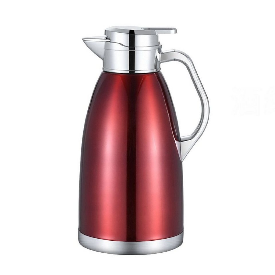 Rungassi Isolierkanne Thermoskanne Isolierkanne Kaffeekanne 2,3 Liter  FLSK2,3 Farbe: rot