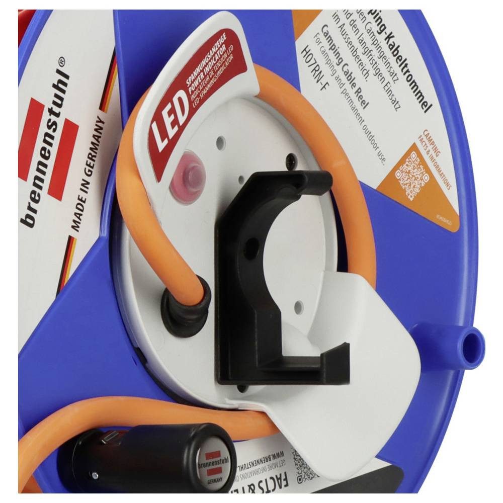 Brennenstuhl 1182470200 Camping-Kabeltrommel 25 m Orange CEE-Stecker 16 A 3polig Kabeltrommel – Bild 4 von 5
