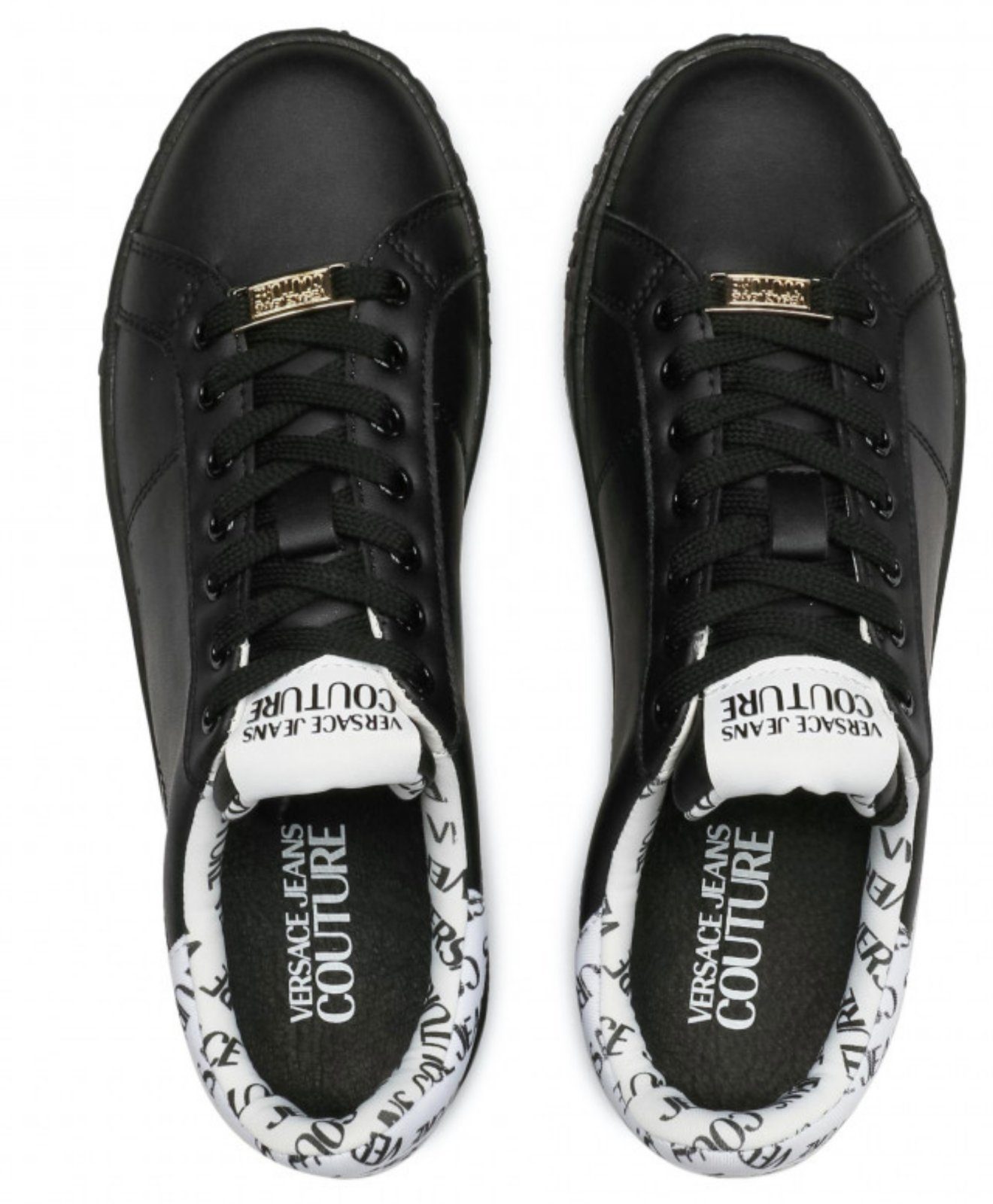 Versace JEANS COUTURE Multi Logo Trainers Low-Top Sneakers Schuhe Sho Sneaker