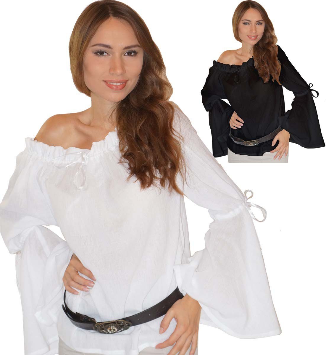 Maylynn Kostüm Mittelalter Bluse Magd Bäuerin Piratenbluse - Elena - 100% B günstig online kaufen