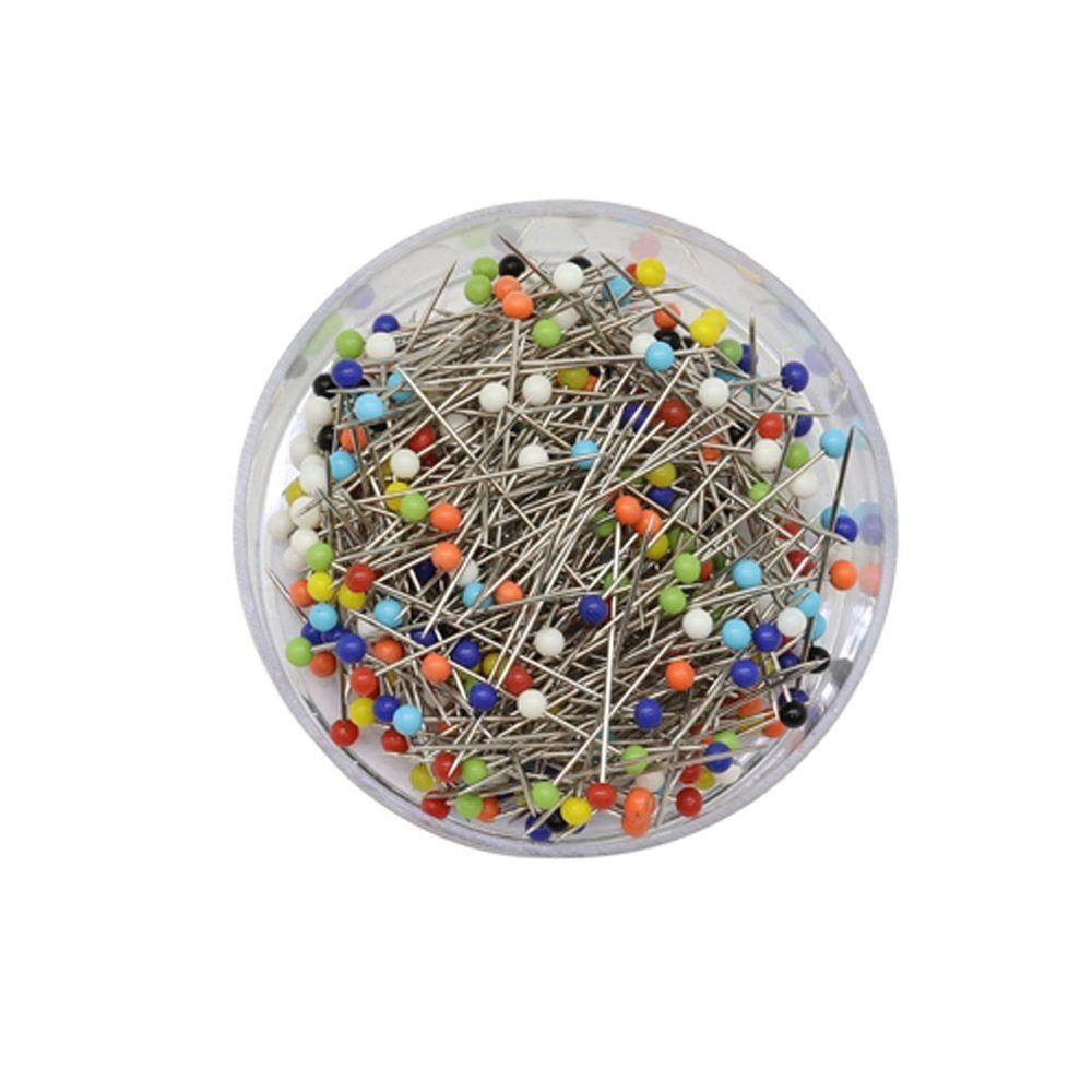 Glorex Stecknadeln GLOREX Kopfstecknadeln mehrfarbig 30x0,65mm 300 Stück