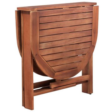 furnicato Gartentisch Klappbarer 120 x 70 x 74 cm Akazienholz Massiv