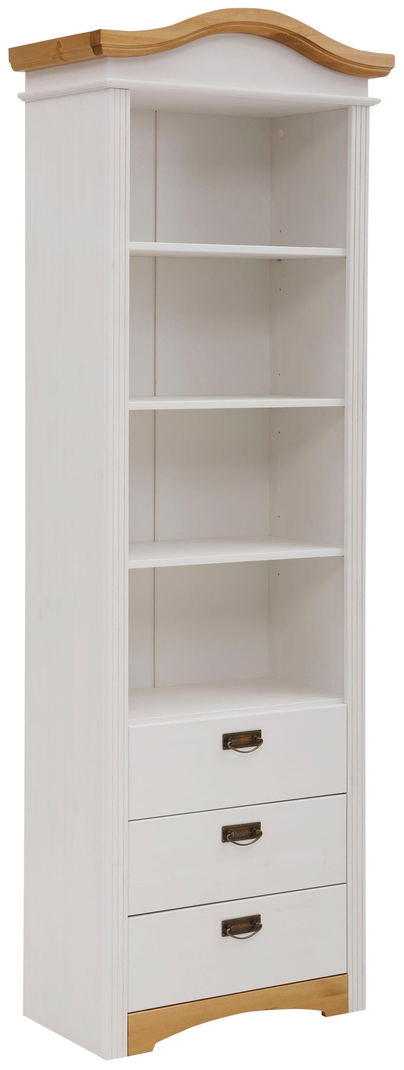 OTTO home Regal Konrad, aus Massivholz, für Kinderzimmer, mit Metallgriffen günstig online kaufen