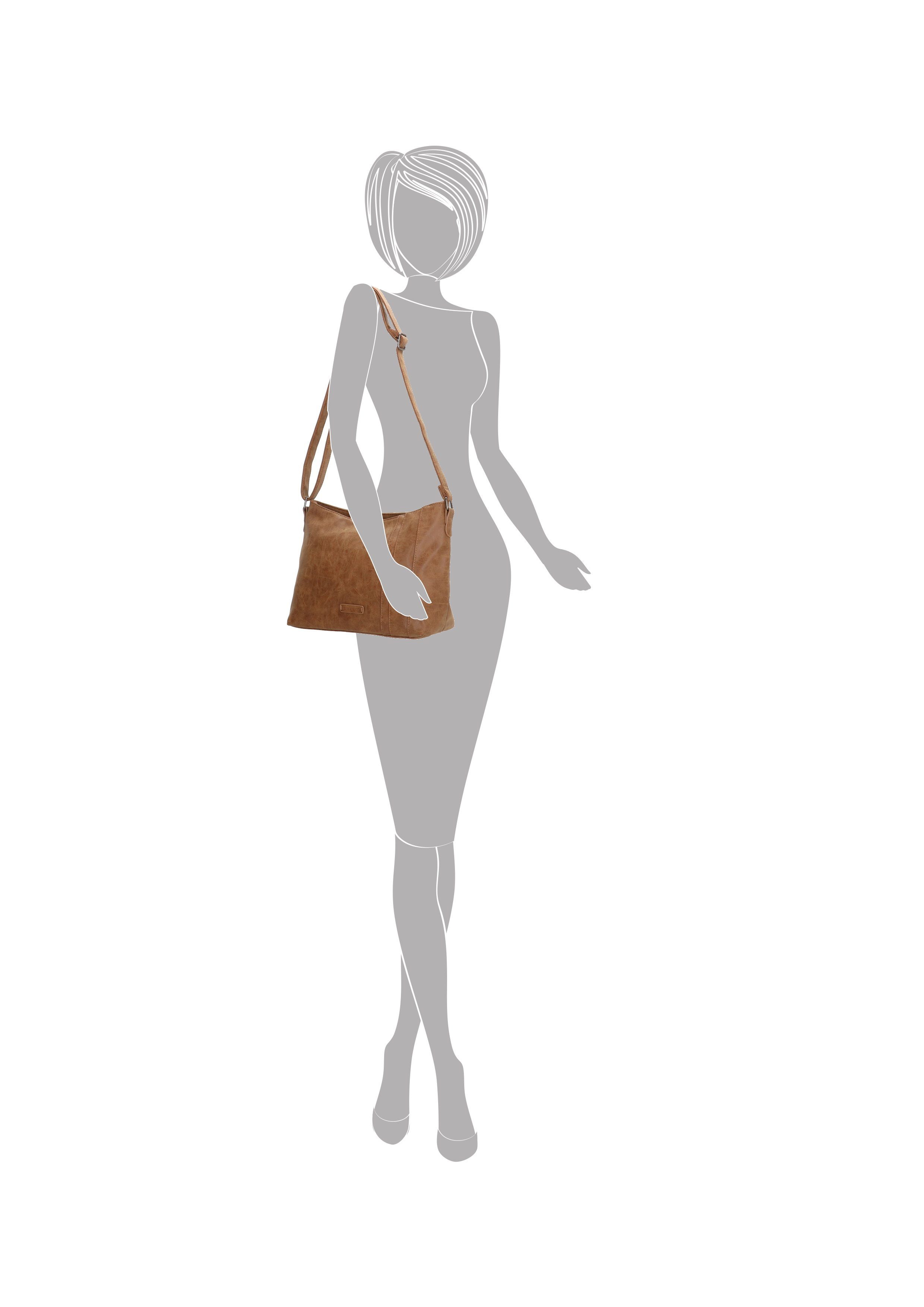 Christian Wippermann Umhängetasche Damen Tasche Schultertasche Umhängetasche Crossover (1 tlg), Bag Leder Optik Handtasche – Bild 5 von 5