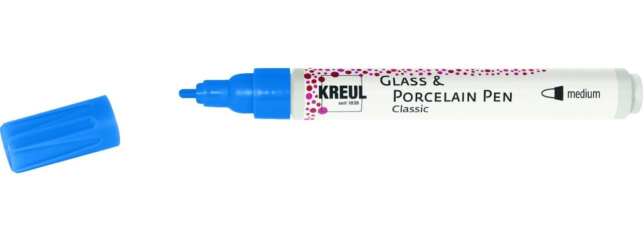 & Pen Künstlerstift Porcelain lapisblau, 2-4 Classic Glass Kreul Kreul