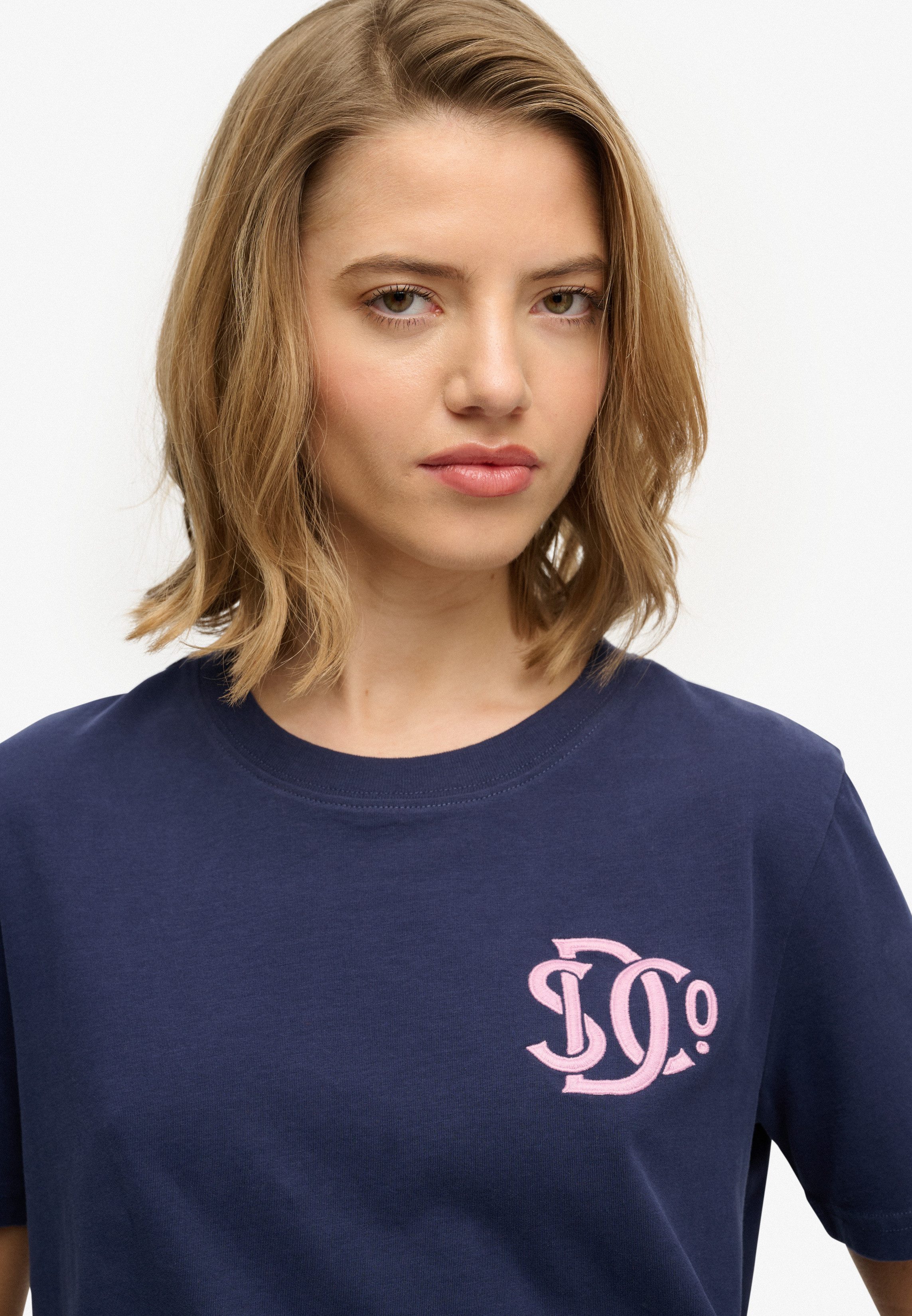 Superdry T-Shirt SD&CO NEON RELAXED TEE aus Baumwolle, Relaxed Fit, gerader Abschluss, normale Länge, Rundhals – Bild 3 von 5