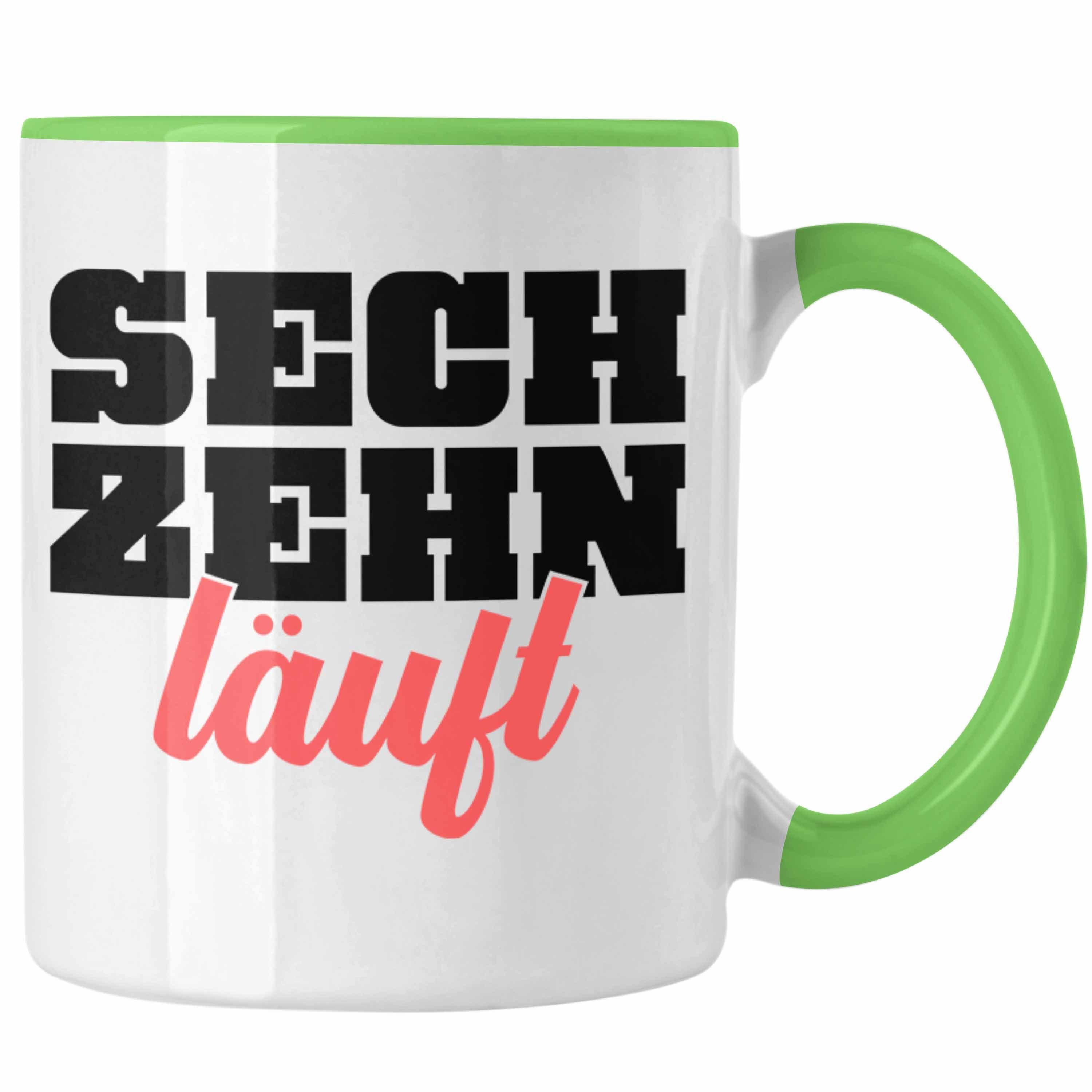 16 Lustig Jungen Geschenke Tasse 16 - Bday Tasse Sprüche Mädchen Geburtstag Geschenk 16er Spruch Geschenkideen Grün Trendation Witz 16. zum Trendation Geschenkidee