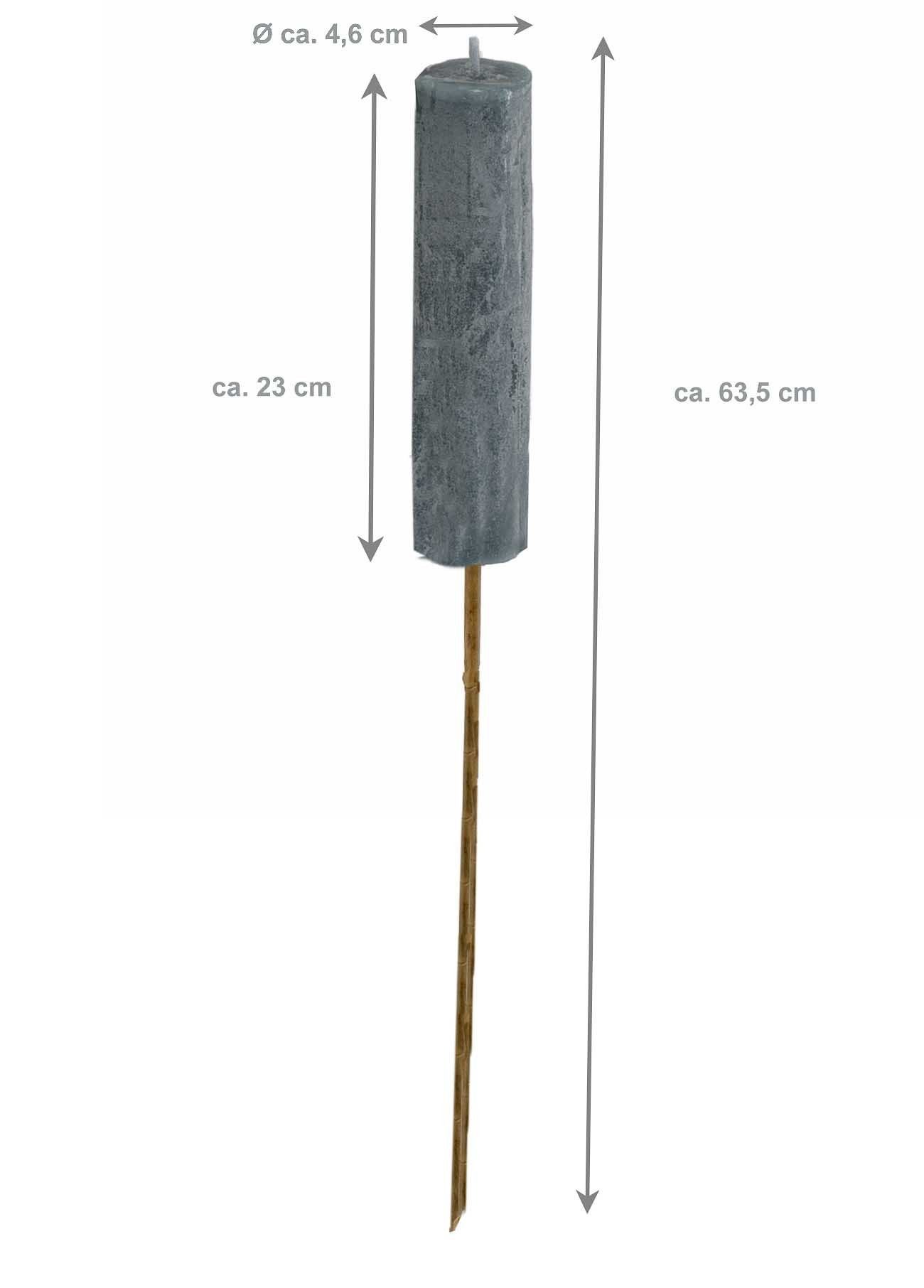 Bubble-Store Gartenfackel Gartenfackel mit Bambusstab, Kerze, Gartenfackel für Draußen