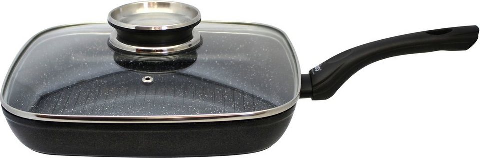 Elo Grillpfanne Pure Belugo, Aluminium (1-tlg), 28x28 cm, Induktion, Hohe  Temperaturbeständigkeit; scharfe und krosse Zubereitung