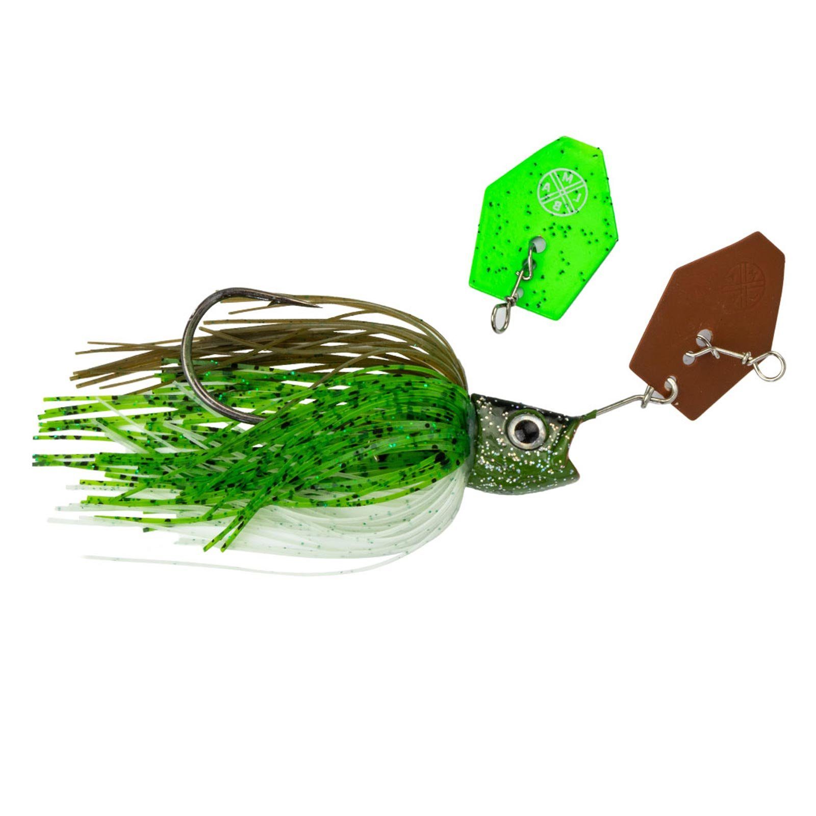 LMAB Kunstköder, LMAB Köfi Multi Vibe 5/0 Green Pumpkin 10g Chatterbait