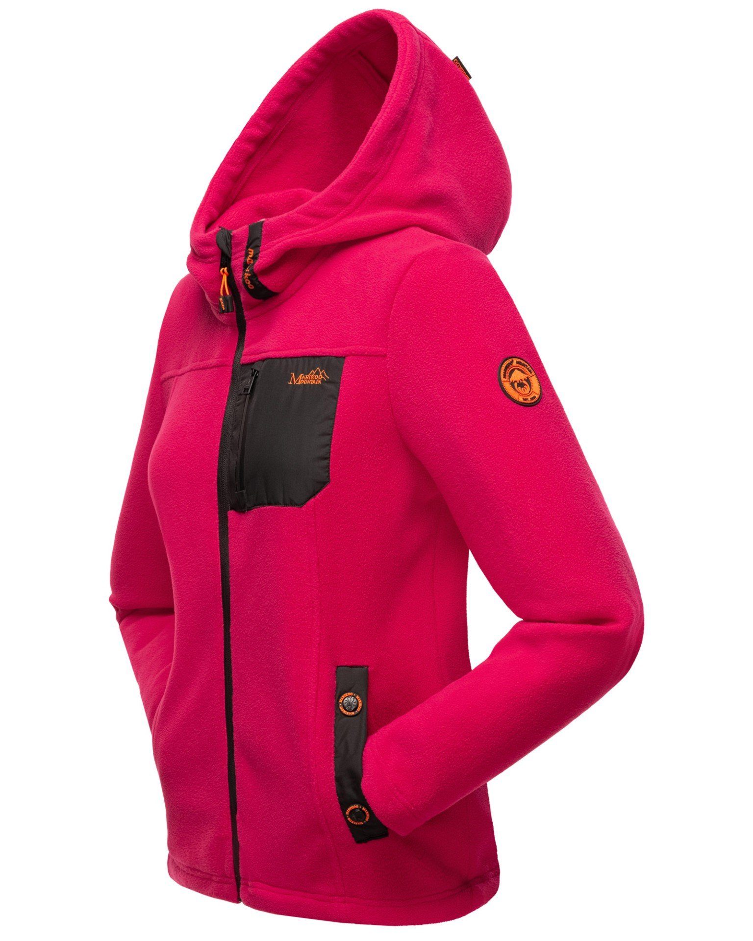 fuchsia wasserabweisendem mit Marikoo Iwaki Reißverschluss Outdoorjacke Mount