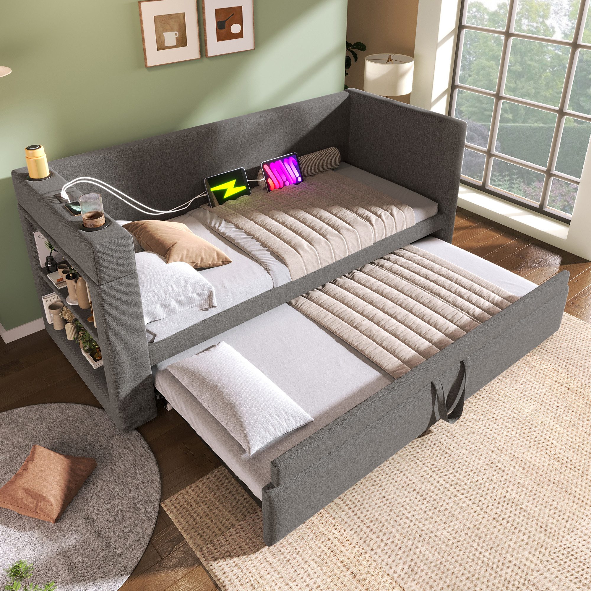 Celya Polsterbett Daybett, Einzelbett Schlafsofa mit günstig online kaufen