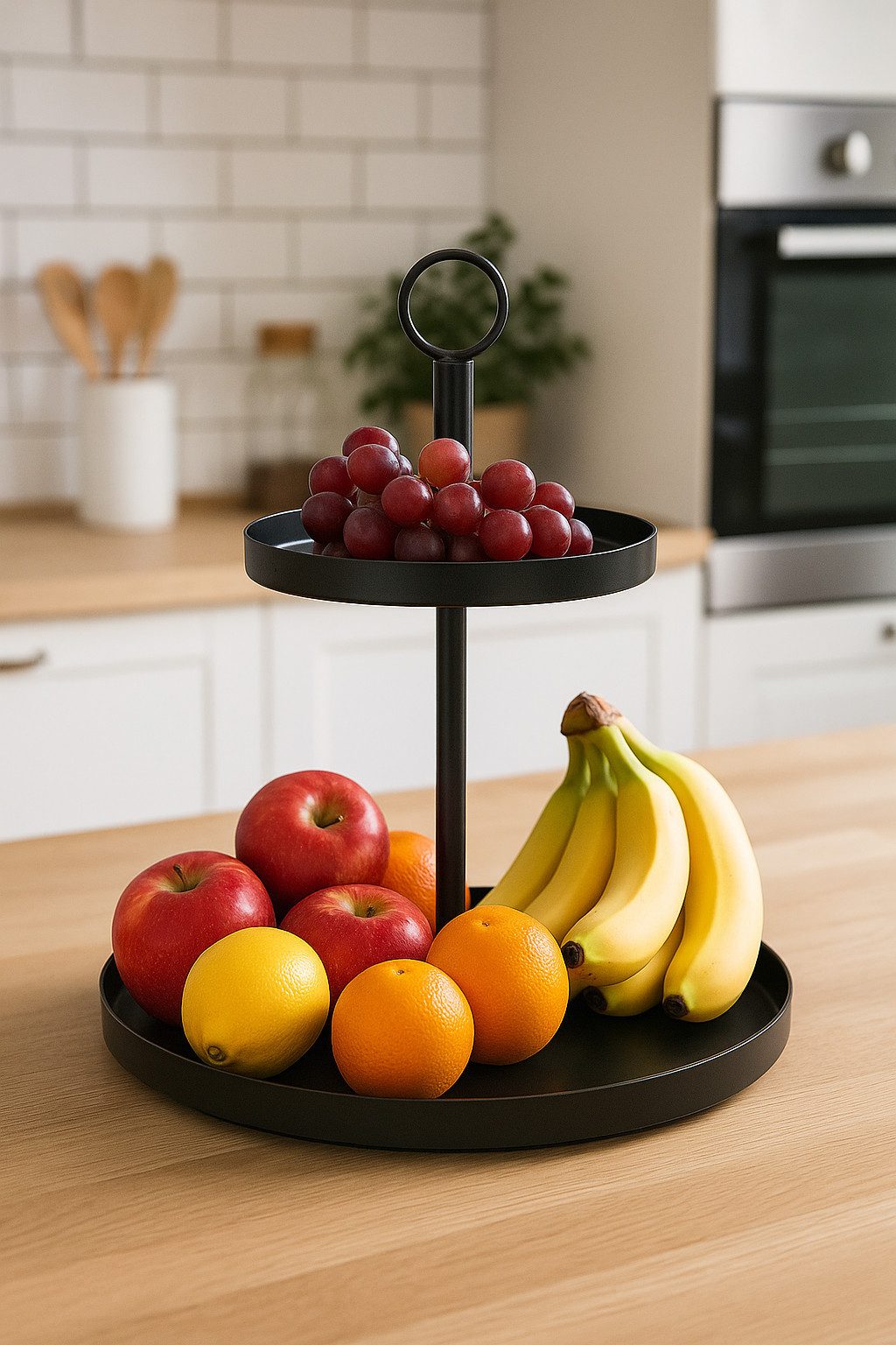 MF Dekoetagere Etagere Mavira Schwarz 2-stöckig günstig online kaufen