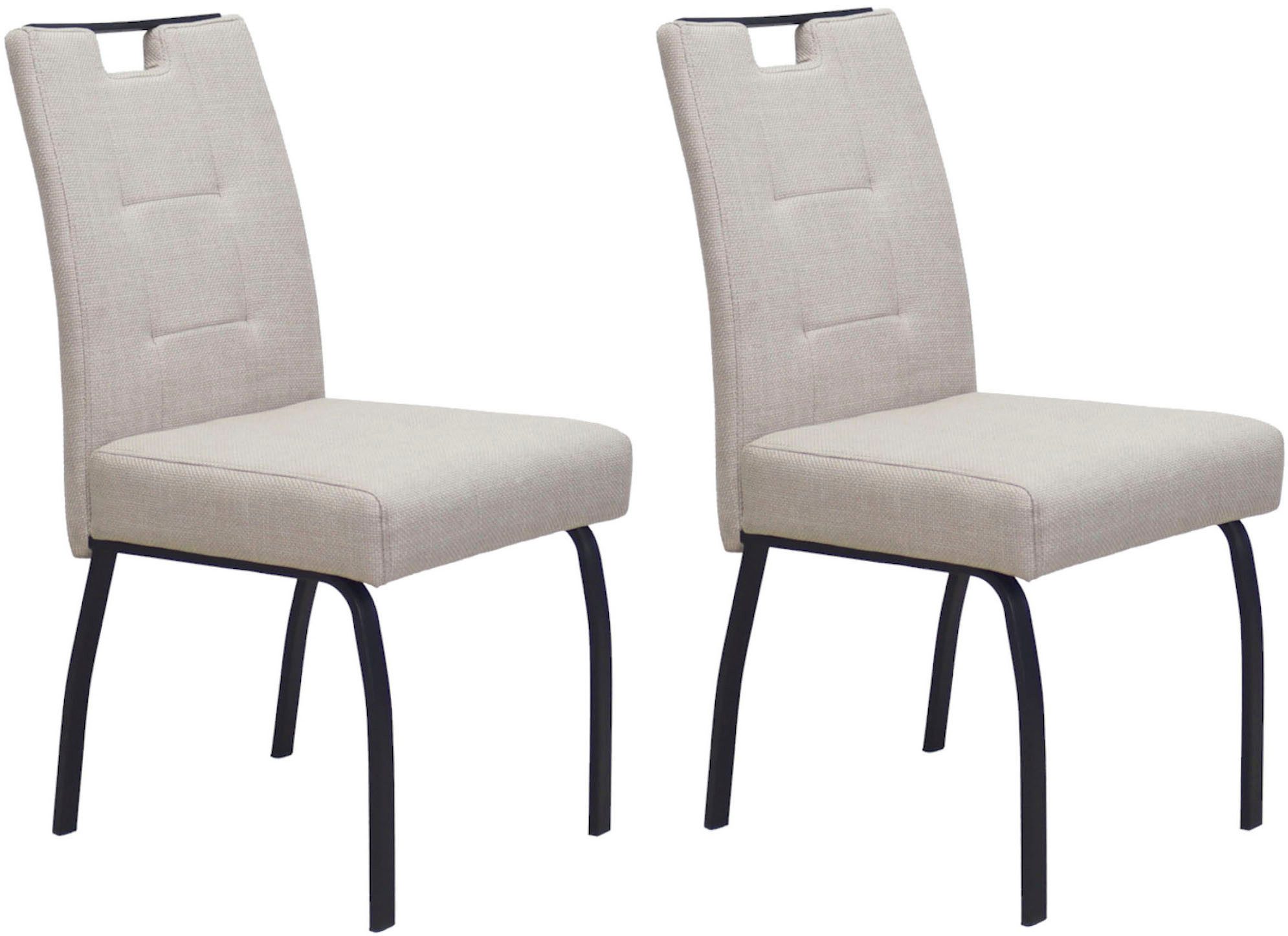 HELA 4-Fußstuhl LINZ, Esszimmerstuhl, Komfortstuhl (Set, 2 St), XL-Sitz,ele günstig online kaufen