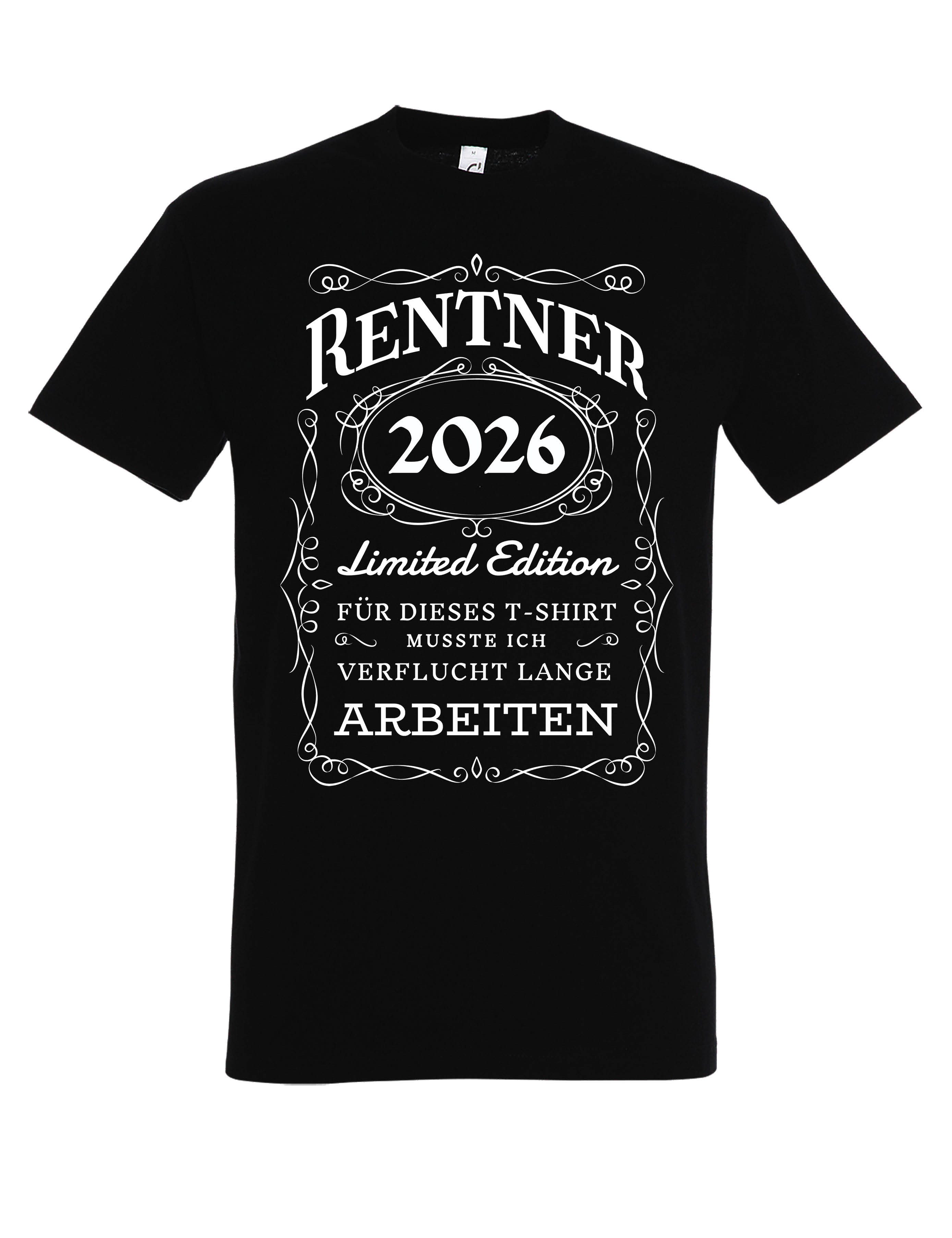 Youth Designz T-Shirt RENTNER 2026 Herren T-Shirt Rente Geschenk mit lustigem Spruch zum Ruhestand