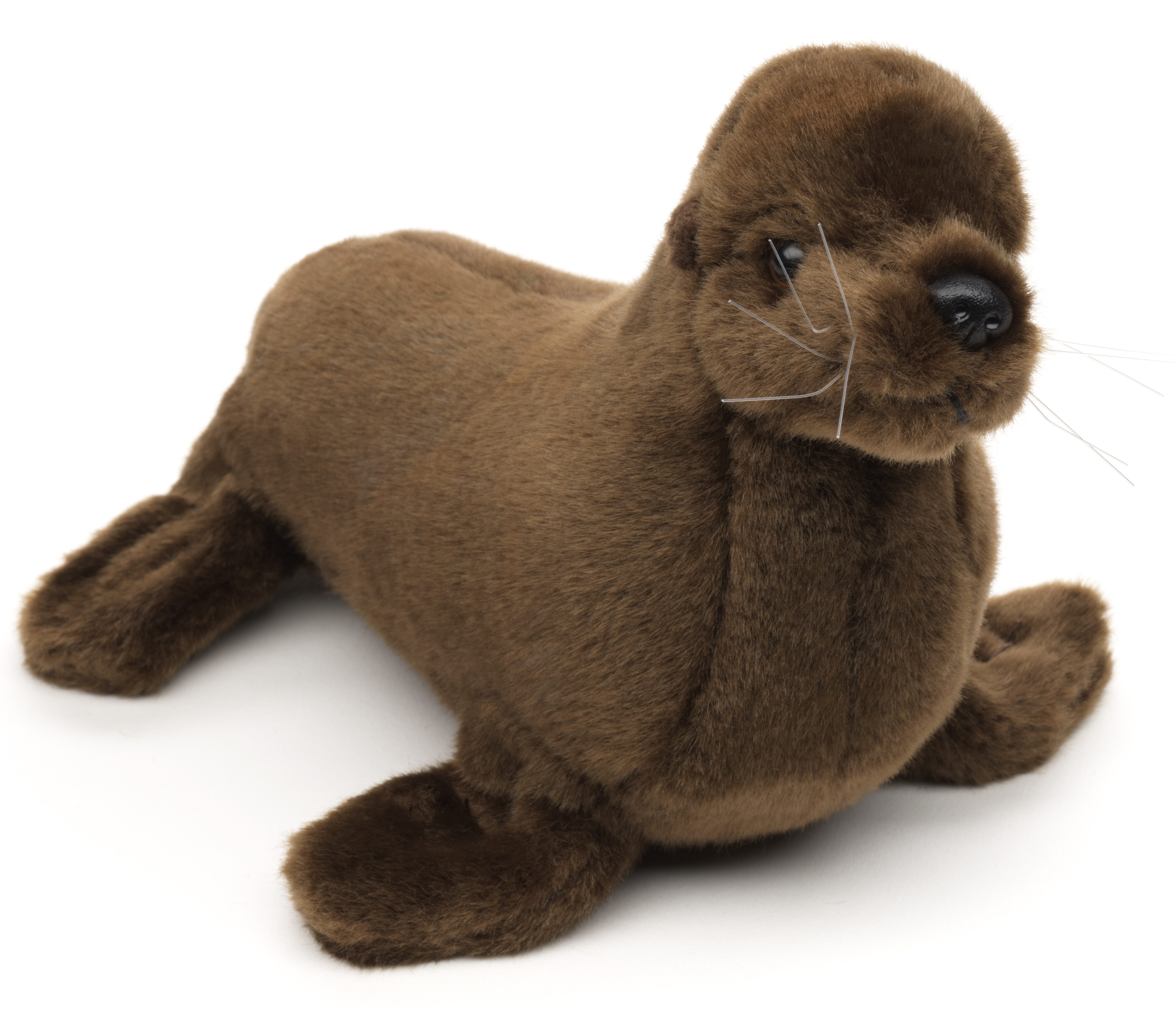 Uni-Toys Kuscheltier Seelöwe braun - verschiedene Größen - Plüsch-Robbe - Plüschtier, zu 100 % recyceltes Füllmaterial