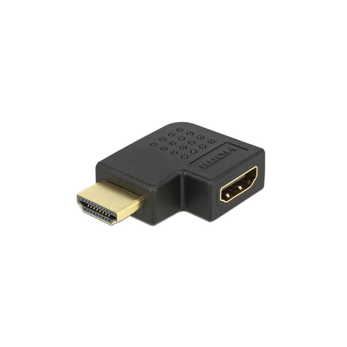 Delock Adapter HDMI Stecker zu HDMI Buchse 90° links Computer-Kabel, HDMI, HDMI