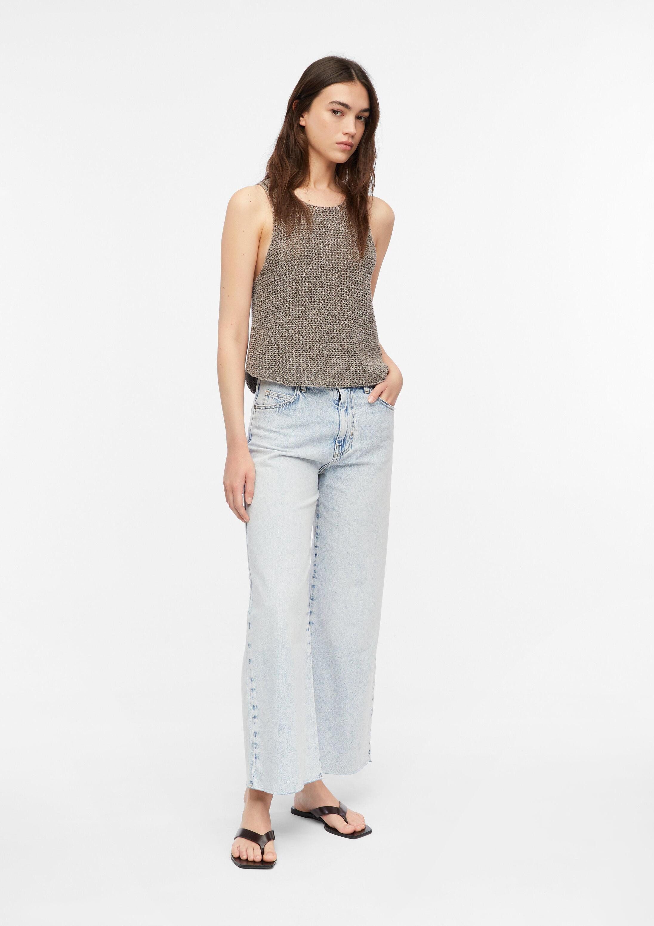 comma Weite Jeans Jeans-Hose ANNA - Culotte Jeans