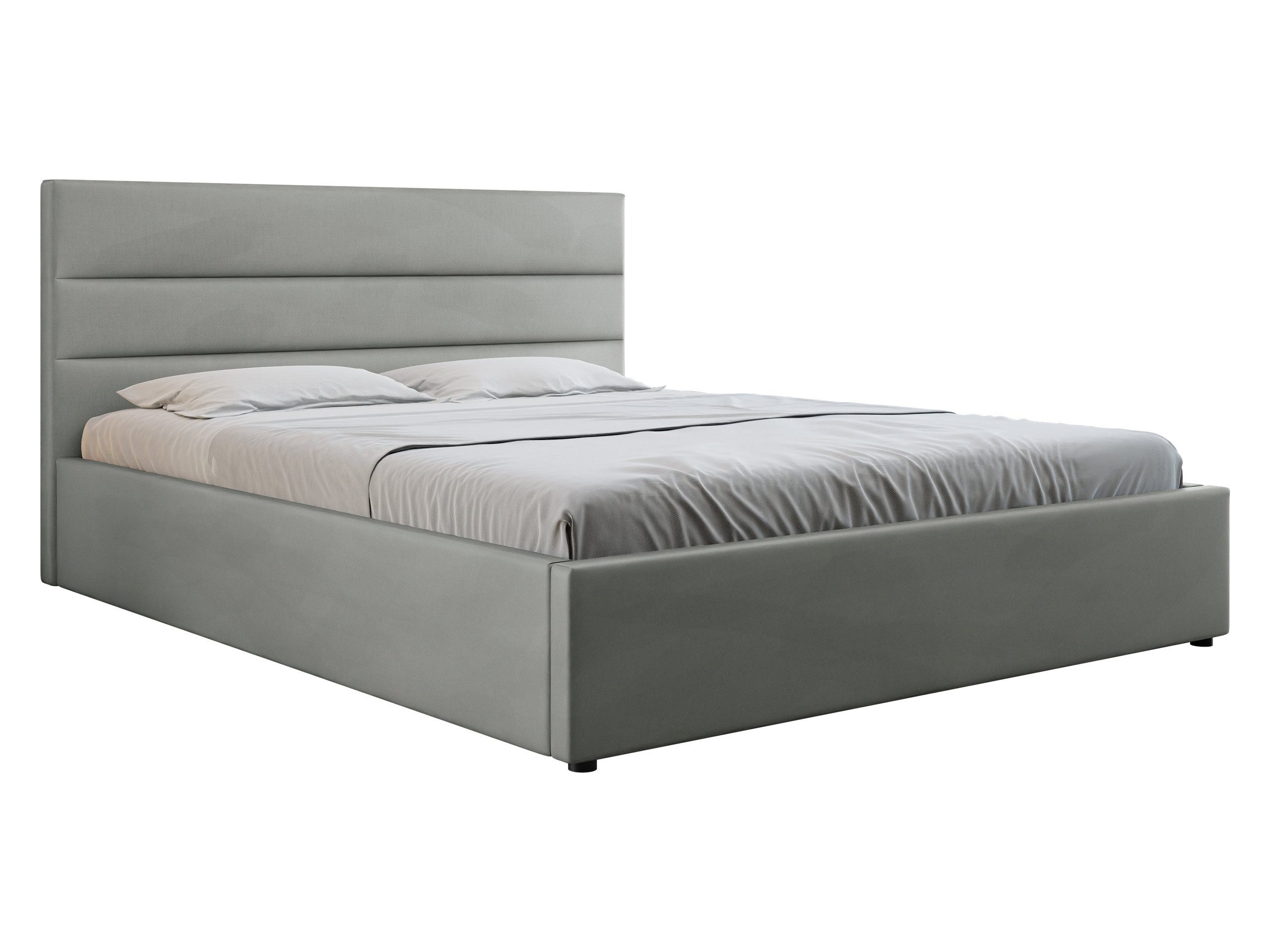 MIRJAN24 Polsterbett Lutko 8040 (mit Bettkasten), Metallrahmen und zwei Gasdruckfedern