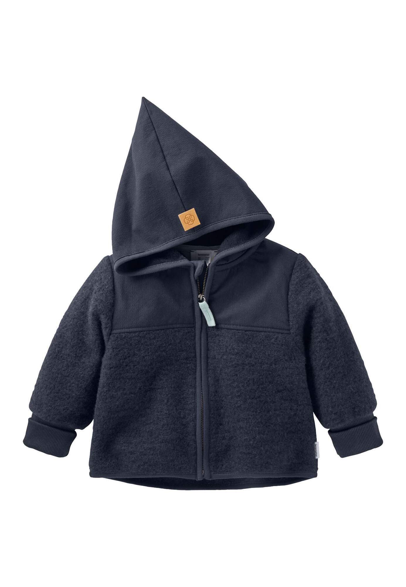 Hessnatur Fleecejacke aus Bio-Merinowolle mit Softshell (1-St)