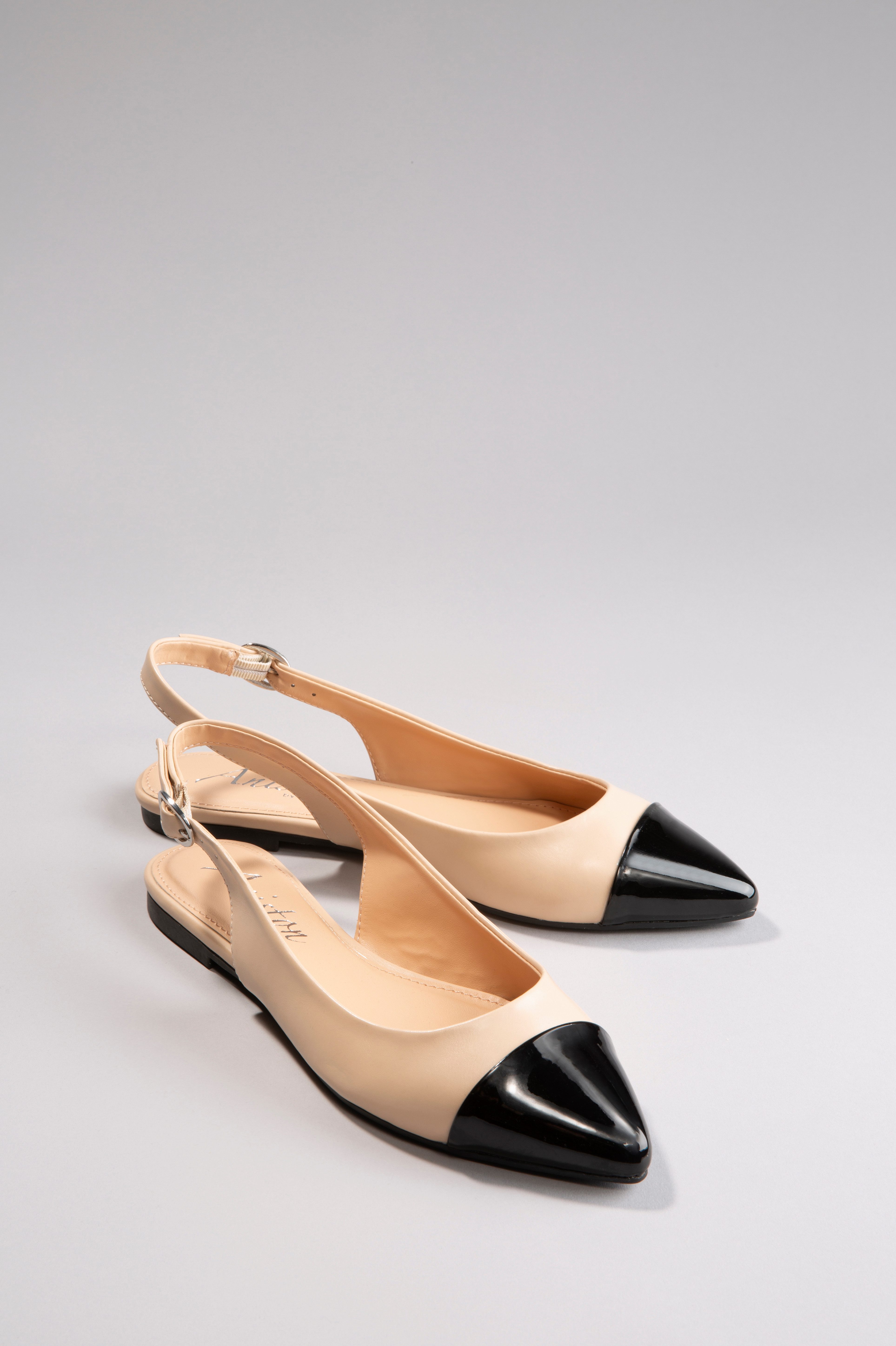 Aniston SHOES Slingpumps, Flat, Sommerschuh, Lackspitze günstig online kaufen