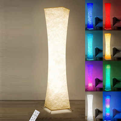 ANTEN LED Stehlampe RGB LED Stehleuchte Dimmbar Standlampe Wohnzimmer mit Fernbedienung, 156cm Modern Stehleuchte Ecklampe