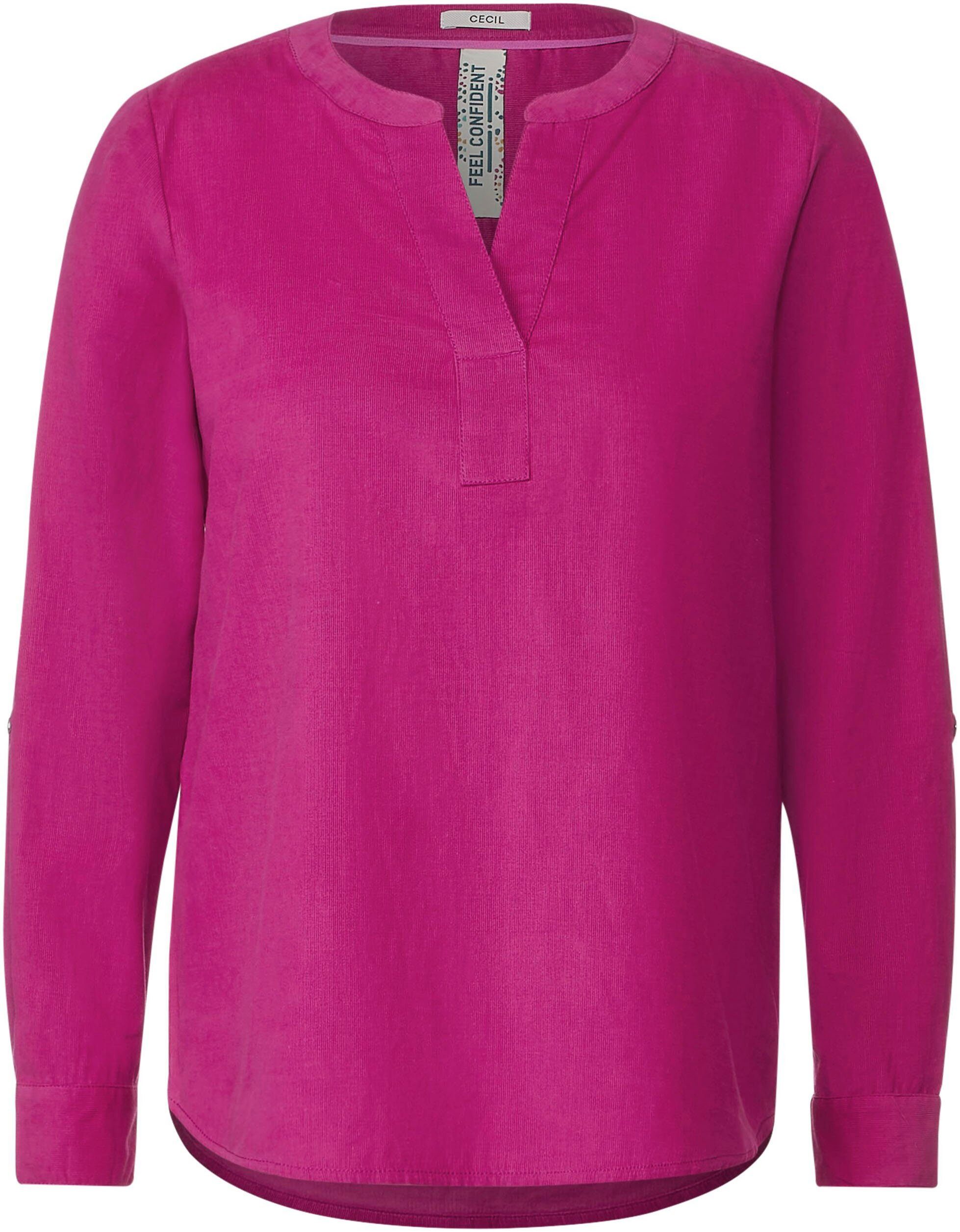 pink cool Unifarbe Cecil Schlupfbluse in