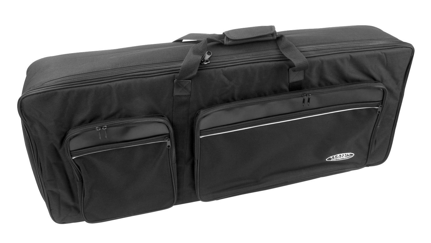 Classic Cantabile Piano-Transporttasche Keyboardtasche Größe B, Innenmaß 98 x 40 x 15 cm, Schaumstoffpolsterung, reiß- und wasserfest mit Rucksackgurte