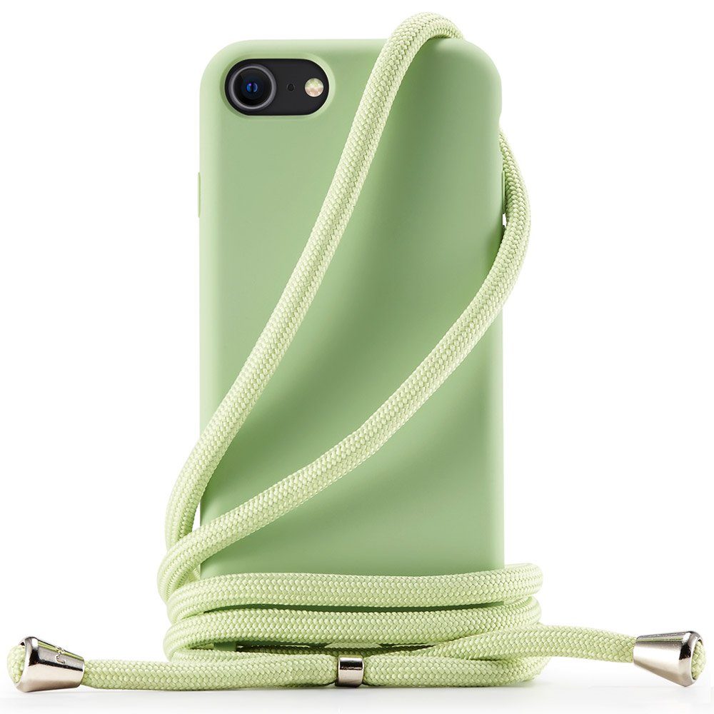 FITSU Handyhülle Handykette für Apple iPhone Hülle mit Band Handyband Case zum Umhängen, Hülle für iPhone 12 Pro, 12, 12 Mini, SE 2022, 11, XS, XR, X, 8, 7, 6