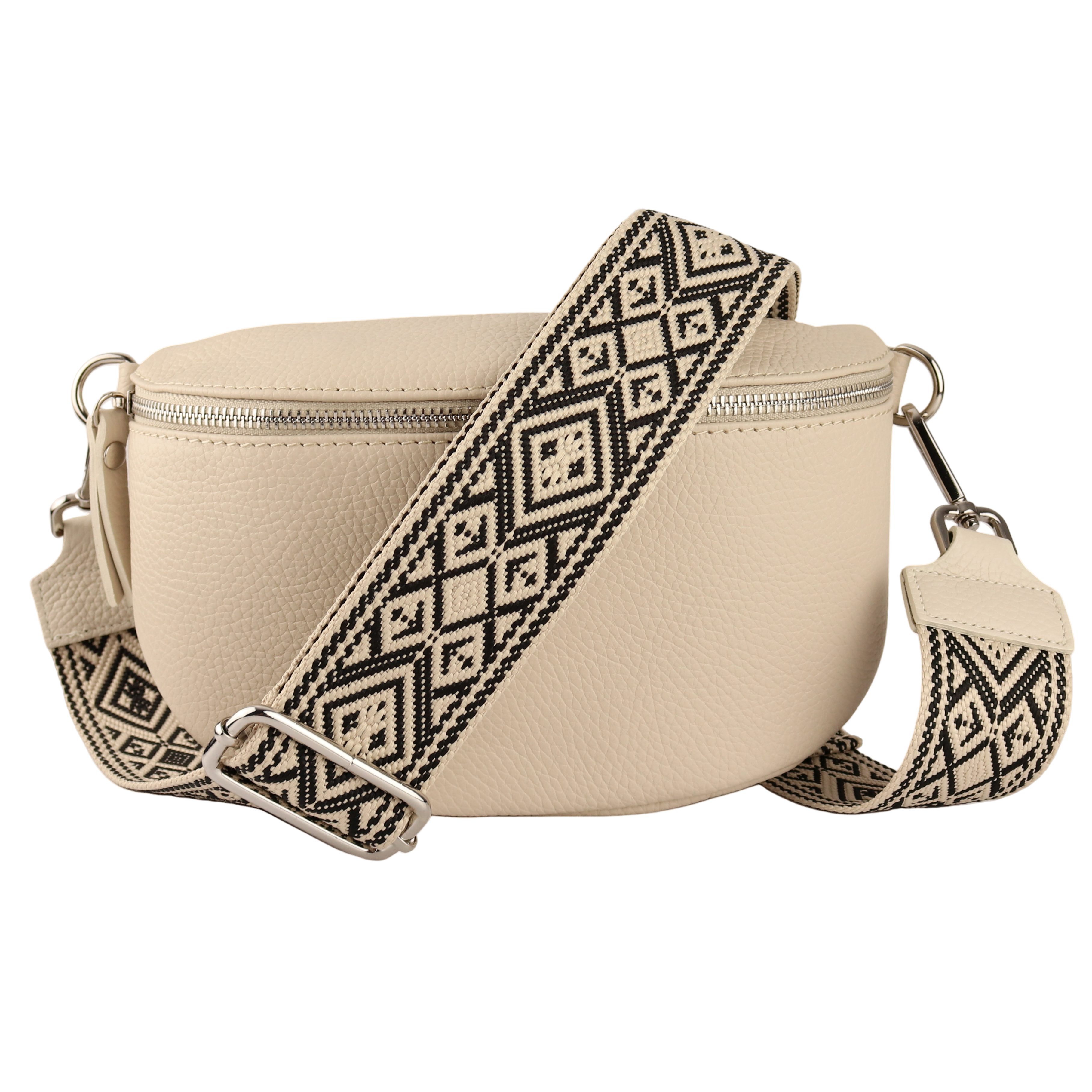 MIRROSI Bauchtasche Damen, Echtleder, Leder, Made in Italy, Umhängetasche, günstig online kaufen