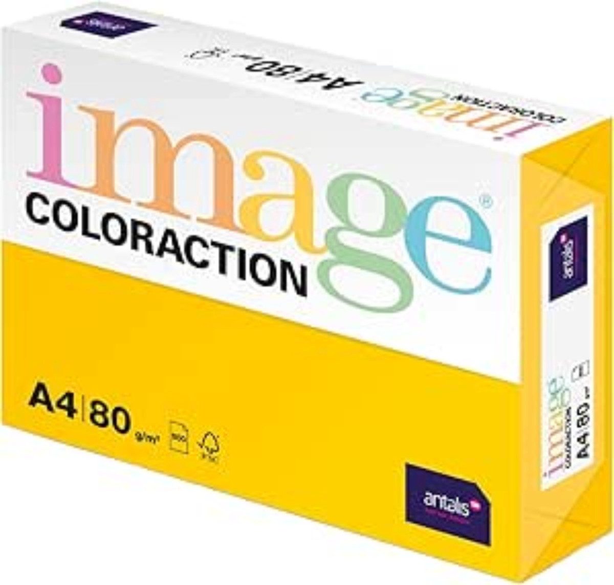 ANTALIS Drucker- und Kopierpapier Antalis Image Coloraction Sevilla A4 Kopierpapier Sonnengelb 80g/m² -