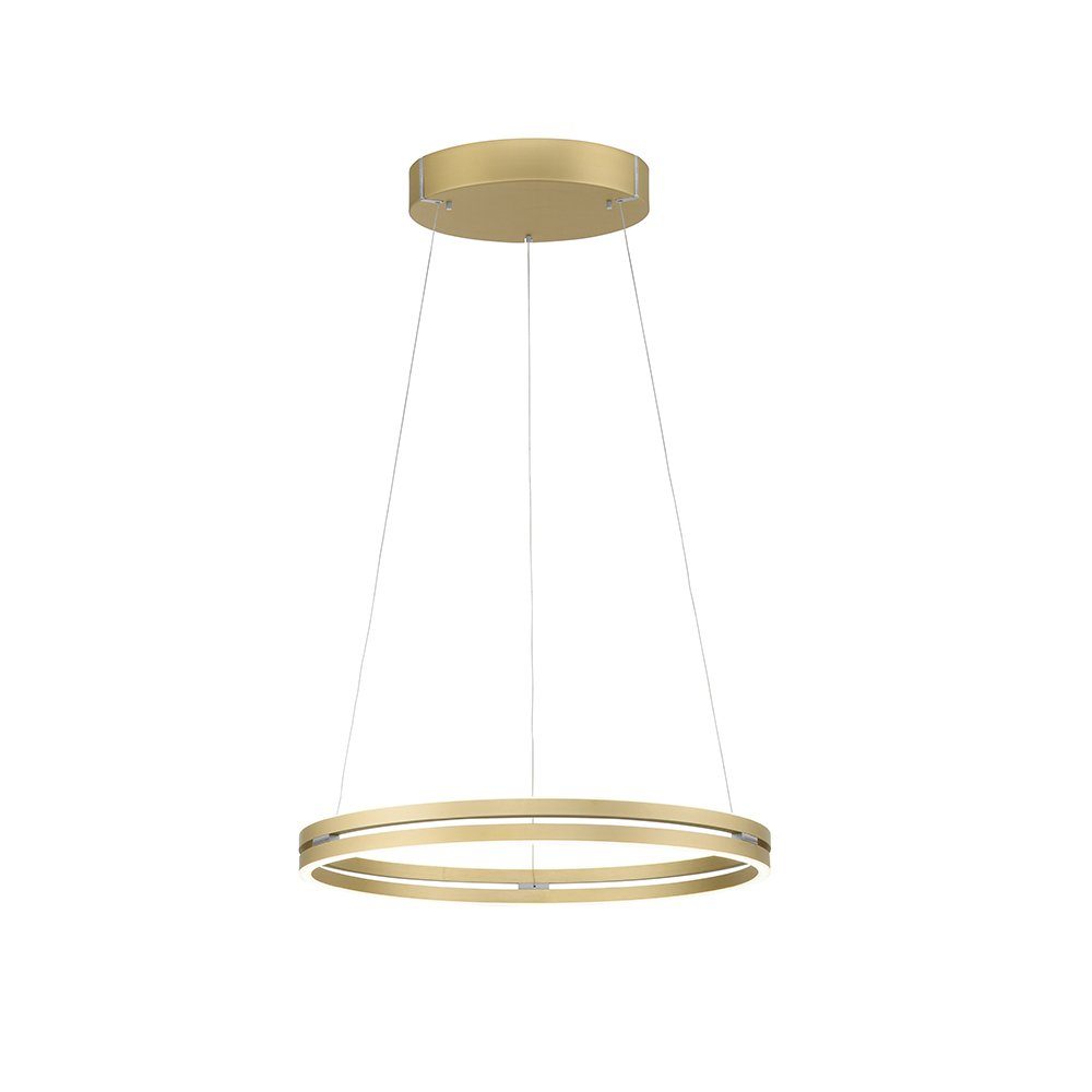 Paul Neuhaus LED Pendelleuchte LED Pendellampe PURE-E-LOOP, CCT-Farbtemperaturregelung, Dimmfunktion, Memoryfunktion, 2xLED-Board/22W/2700-5000K, warmweiß bis kaltweiß, elektrisch ausfahrbar dimmbar Fernbedienung CCT