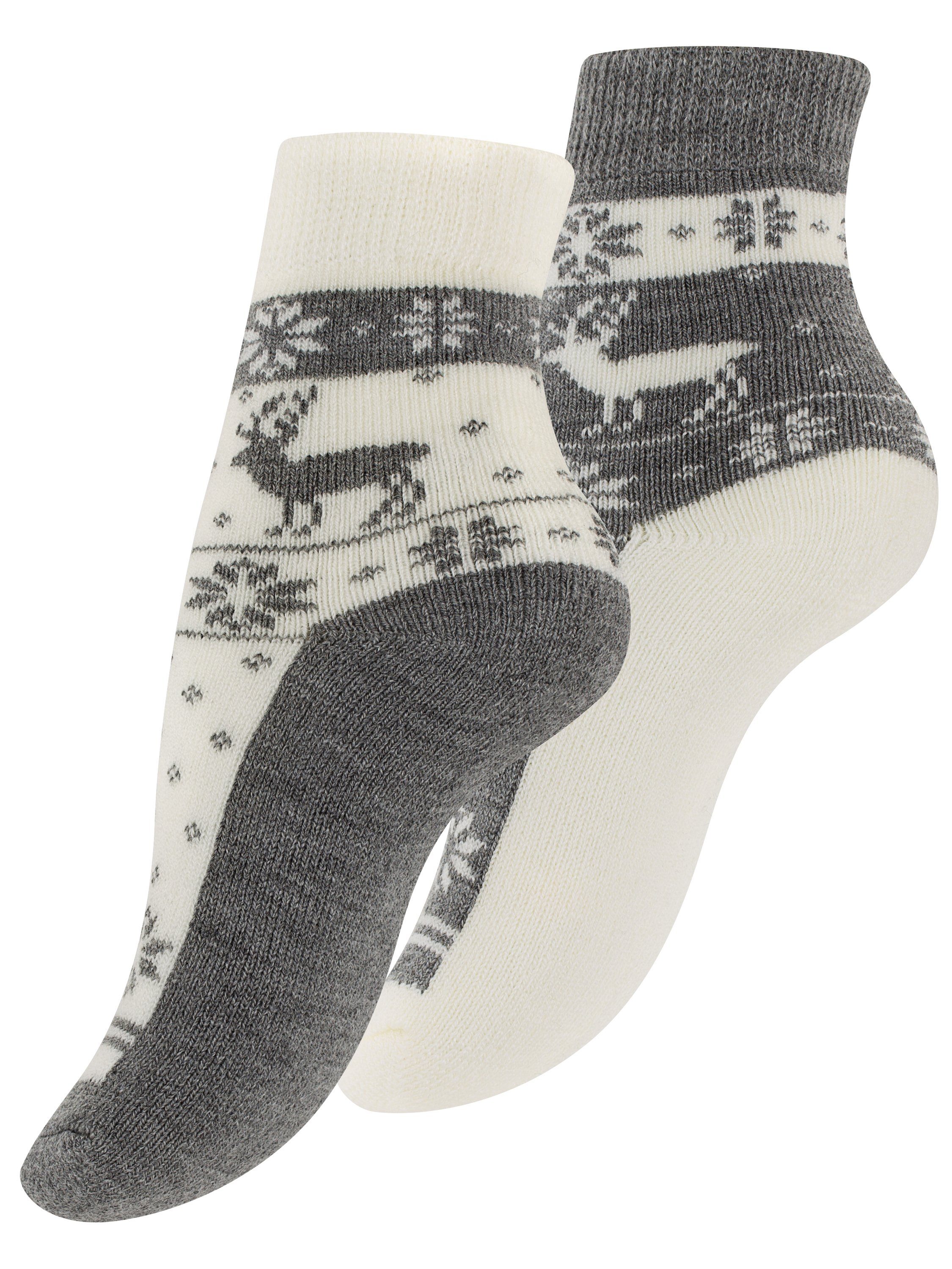 Yenita® Socken mit Innenfutter, Vollfrottee (4-Paar)