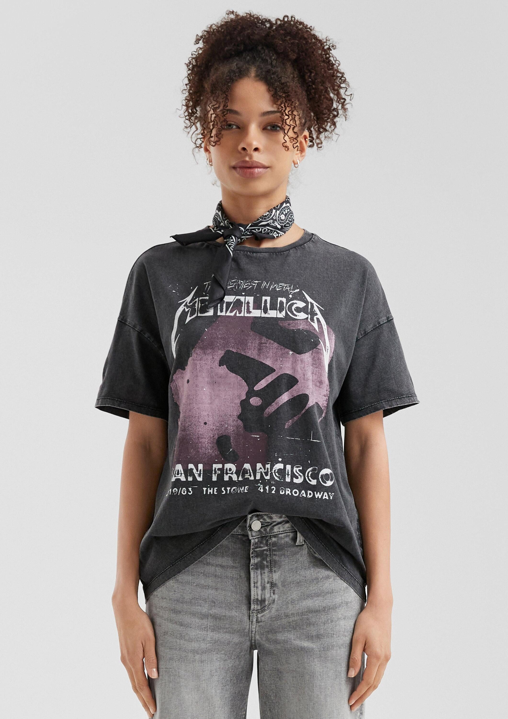 QS Kurzarmshirt T-Shirt Metallica® Band-Shirt mit günstig online kaufen