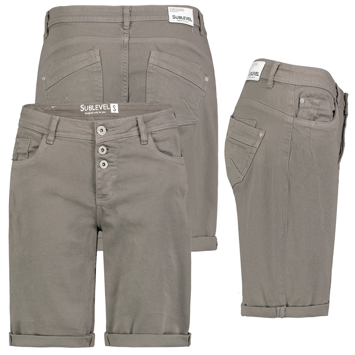Urban Surface Damen-Bermuda-Shorts – Aus Baumwolle-Stretch, Lockerer Fit, Perfekt Für Den Sommer