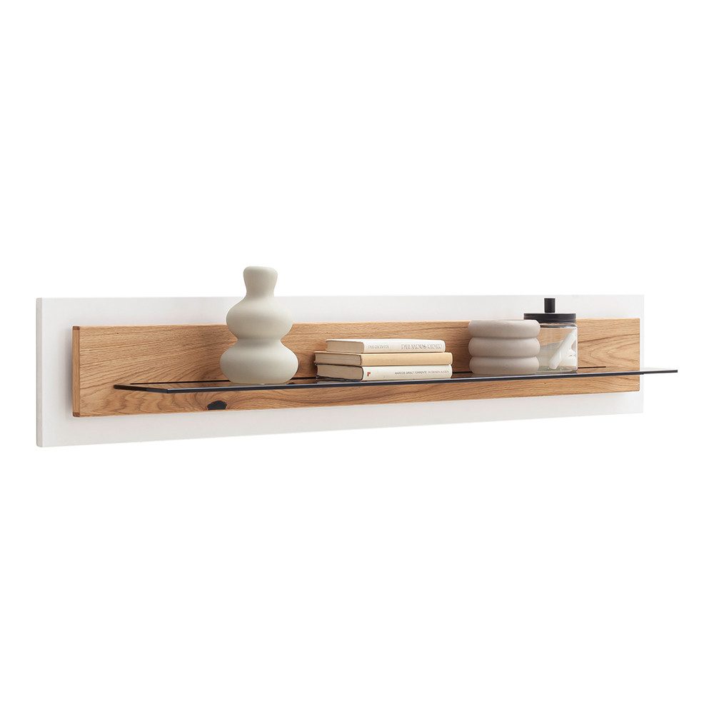 Lomadox Wandregal MULLINGAR-05, Wandboard weiß mit günstig online kaufen
