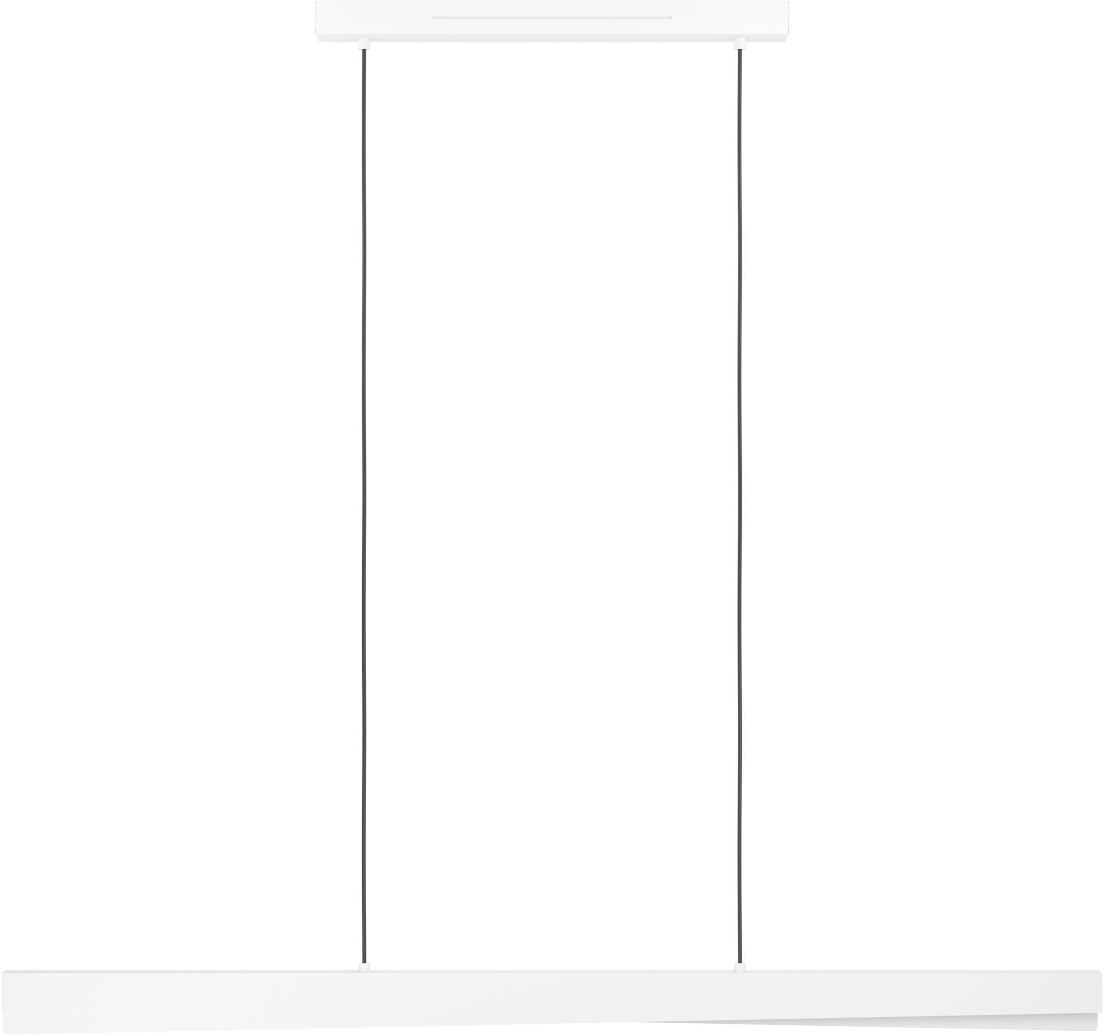 EGLO Hängeleuchte BOLOGNANO-Z Pendellampe - Alu, Stahl - LED - 19W - IP20, Bluetooth, CCT - über Fernbedienung, Dimmfunktion, Farbwechsel, Memoryfunktion, Nachtlichtfunktion, RGB, Weckerfunktion, dimmbar über Fernbedienung, mehrere Helligkeitsstufen, LED fest integriert, Neutralweiß, Kaltweiß, Warmweiß, RGB, Hängelampe, Deckenlampe, Wohnzimmer, Esszimmer, L117 x B7 x H110 cm